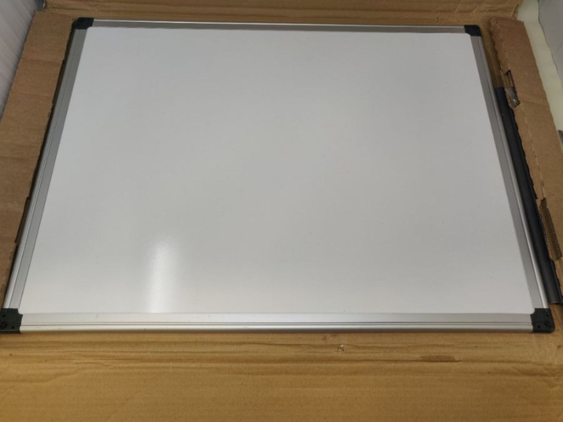 Bi-Office Maya Dry Wipe Aluminium Framed Double Sided Whiteboard 60x45cm - Image 2 of 2