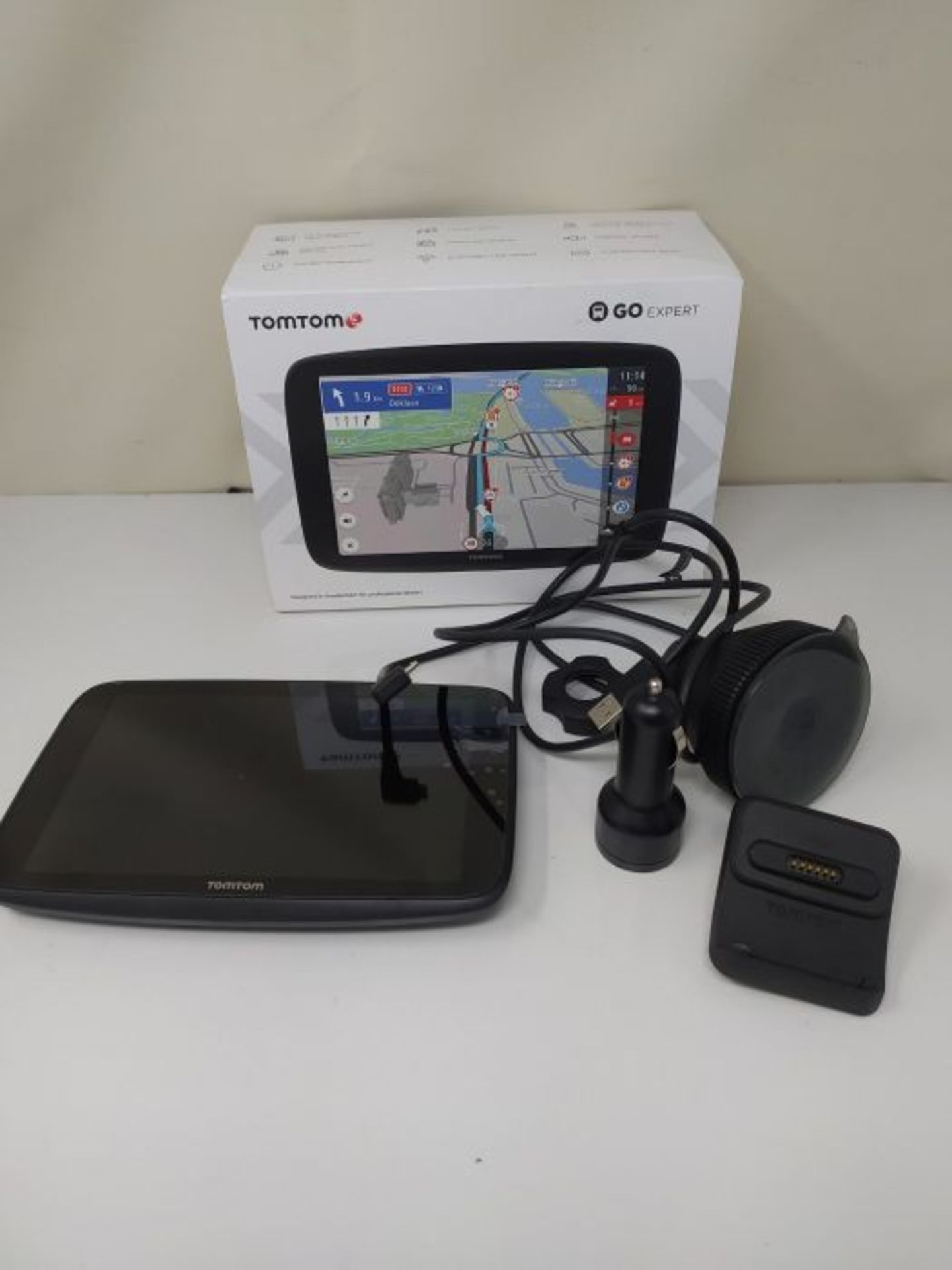 RRP £359.00 TomTom Truck Sat Nav GO Expert, 7 Inch HD Screen, with Custom Large Vehicle Routing an - Image 2 of 2