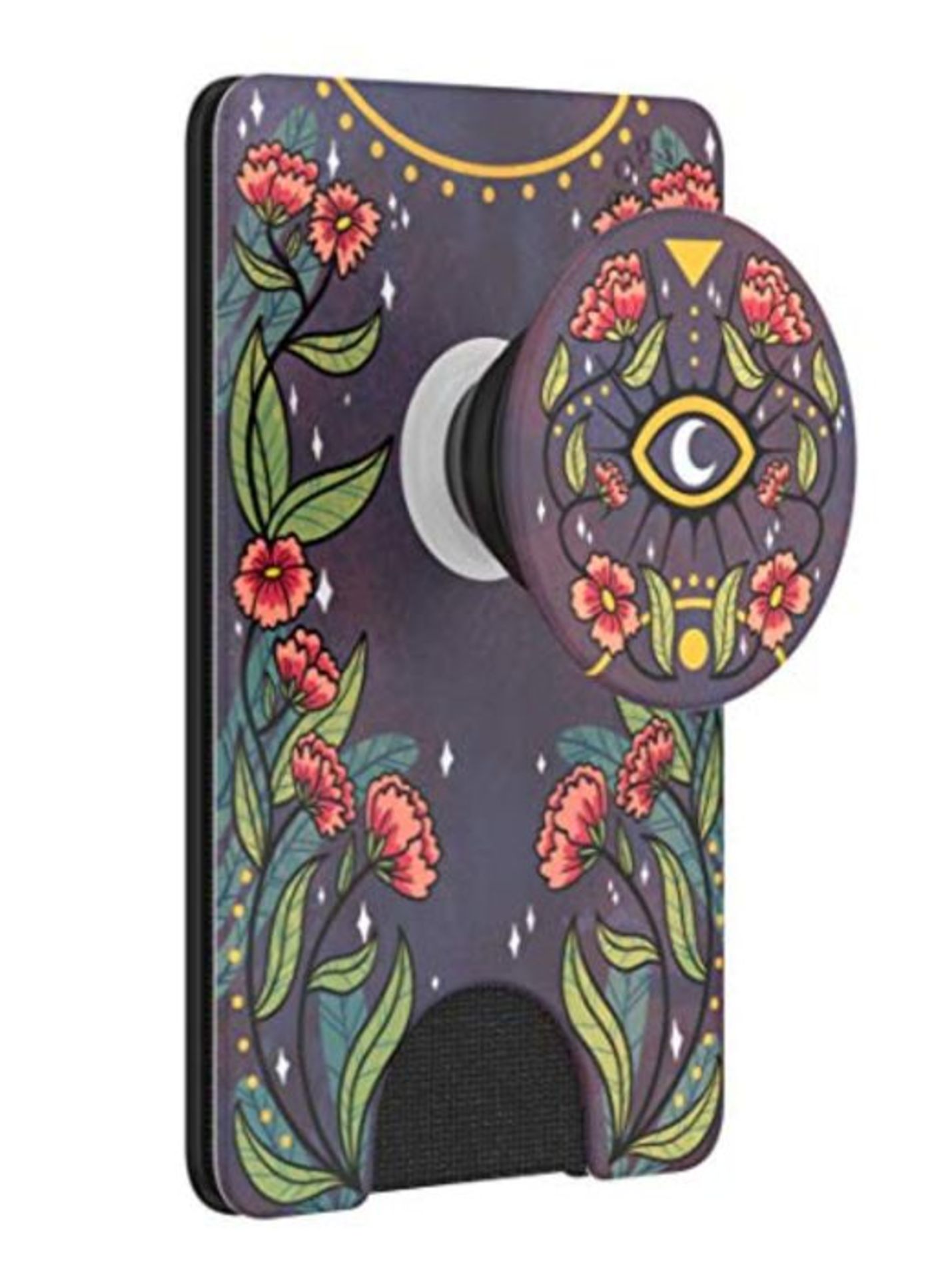 [INCOMPLETE] PopSockets PopWallet+ with Integrated Swappable PopTop - Floral Bohemian