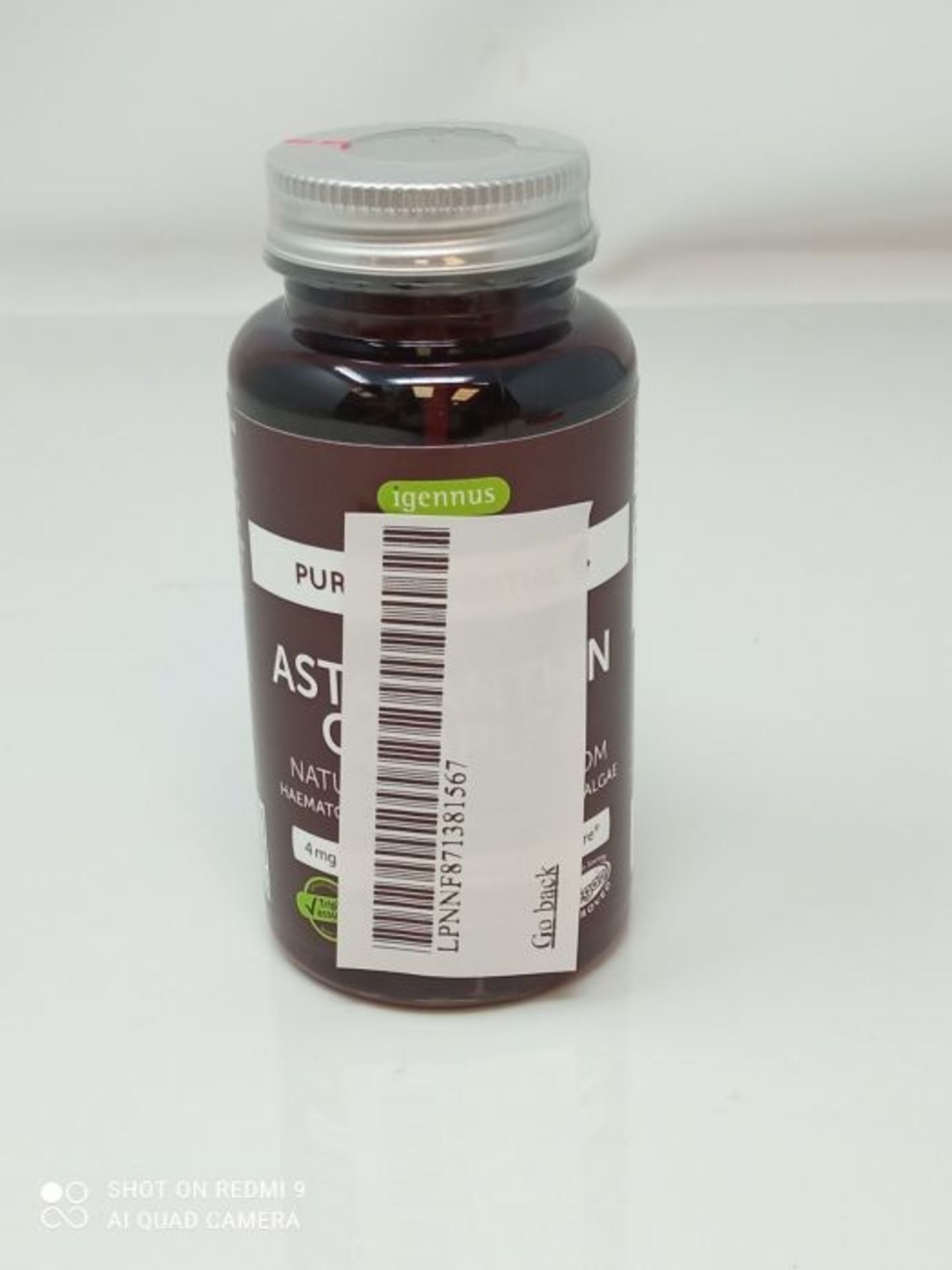 Pure & Essential Astaxanthin Complex, 42 mg Astapure Providing 4 mg H. Pluvialis Astax - Image 2 of 3
