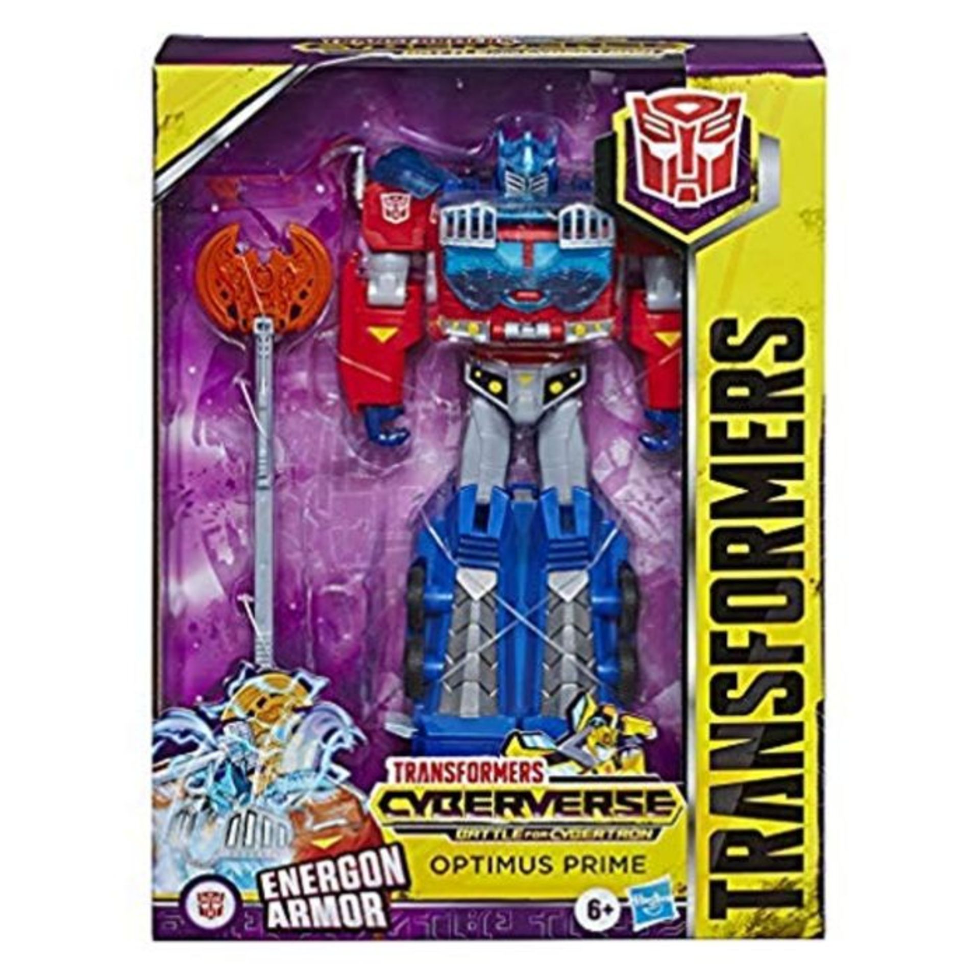 TRANSFORMERS Toys Cyberverse Ultimate Class Optimus Prime Action Figure - Combines wit
