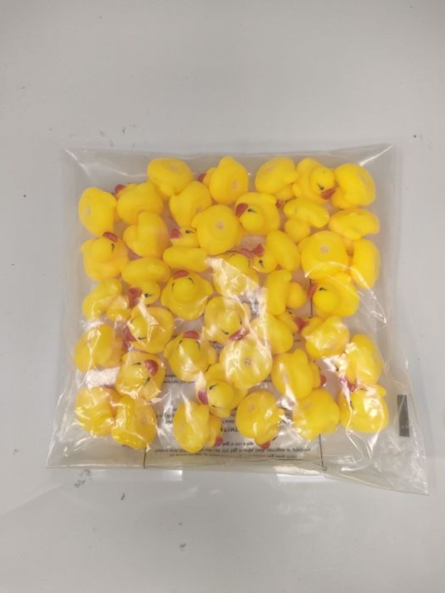 [INCOMPLETE] SAVITA 50pcs Rubber Ducky Bath Toy for Kids, Float and Squeak Mini Small - Image 2 of 2