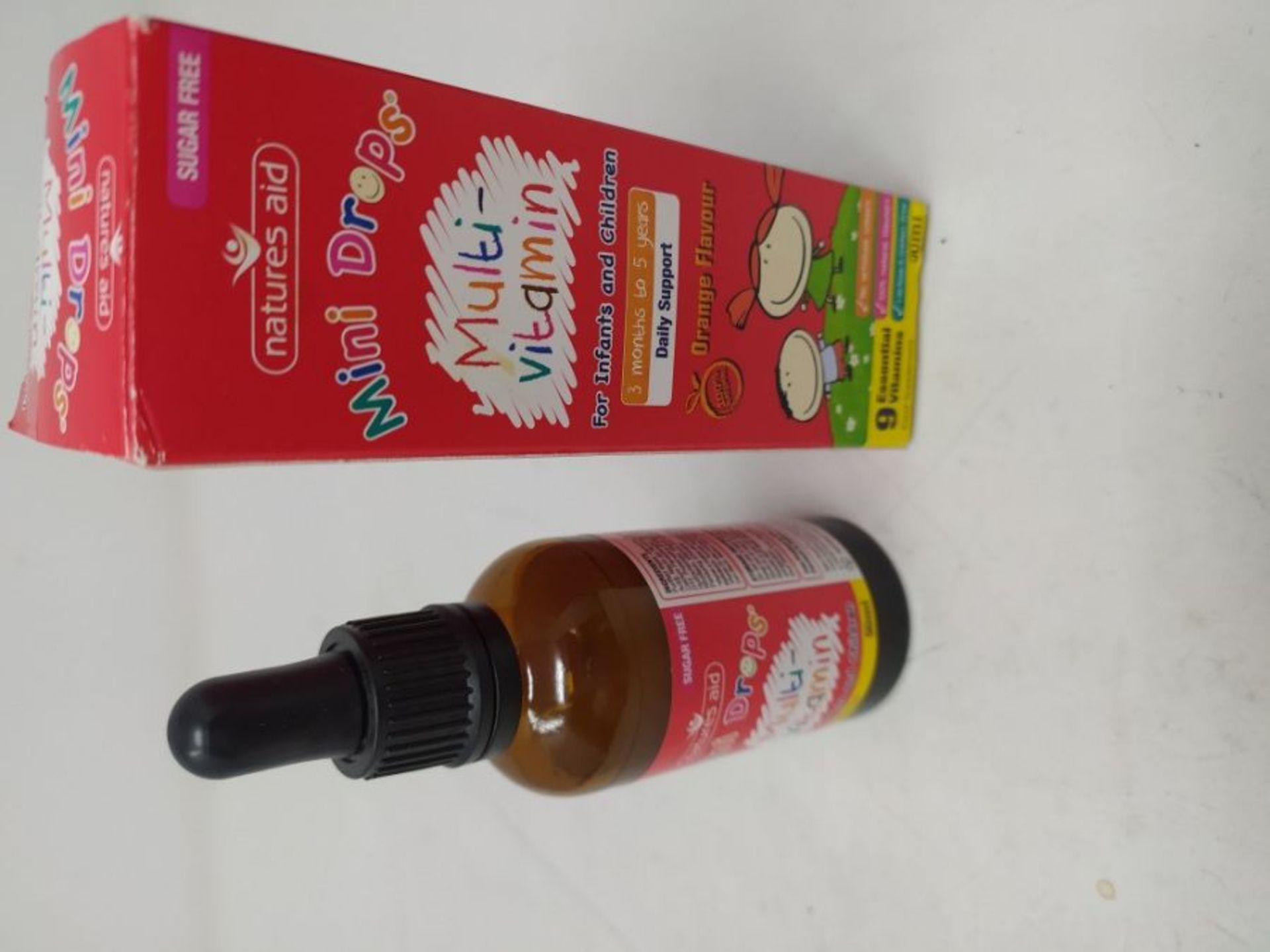 Natures Aid Mini Drops Multi-vitamin for Infants and Children, Sugar Free, 50 ml - Image 2 of 2