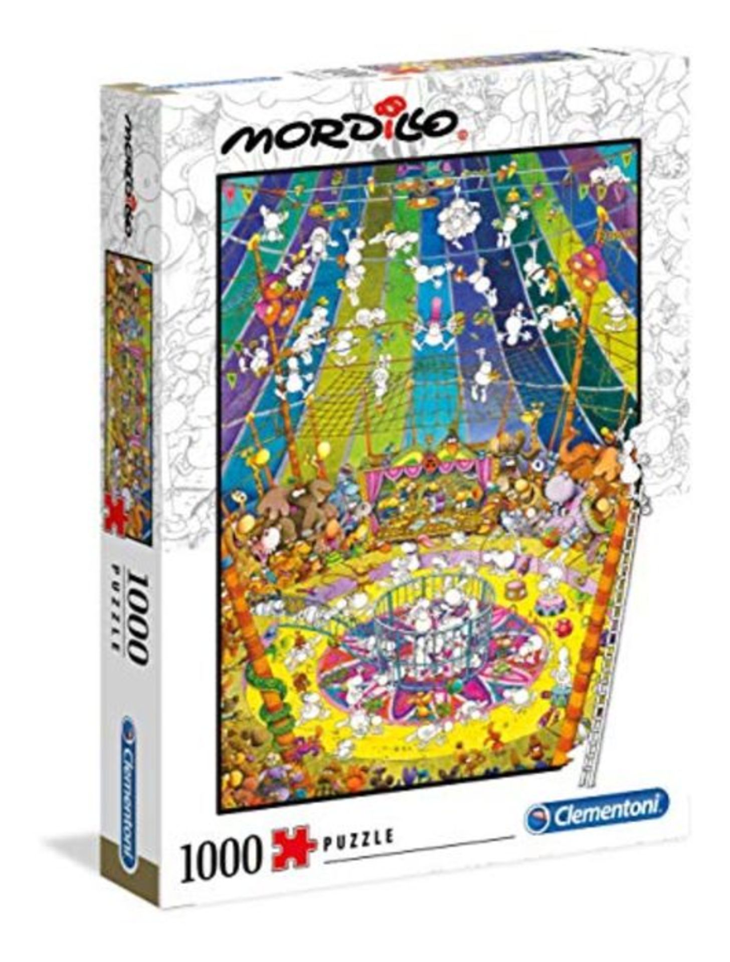 Clementoni - 39536 - Mordillo Puzzle - The Show - 1000 pieces - Made in Italy - jigsaw