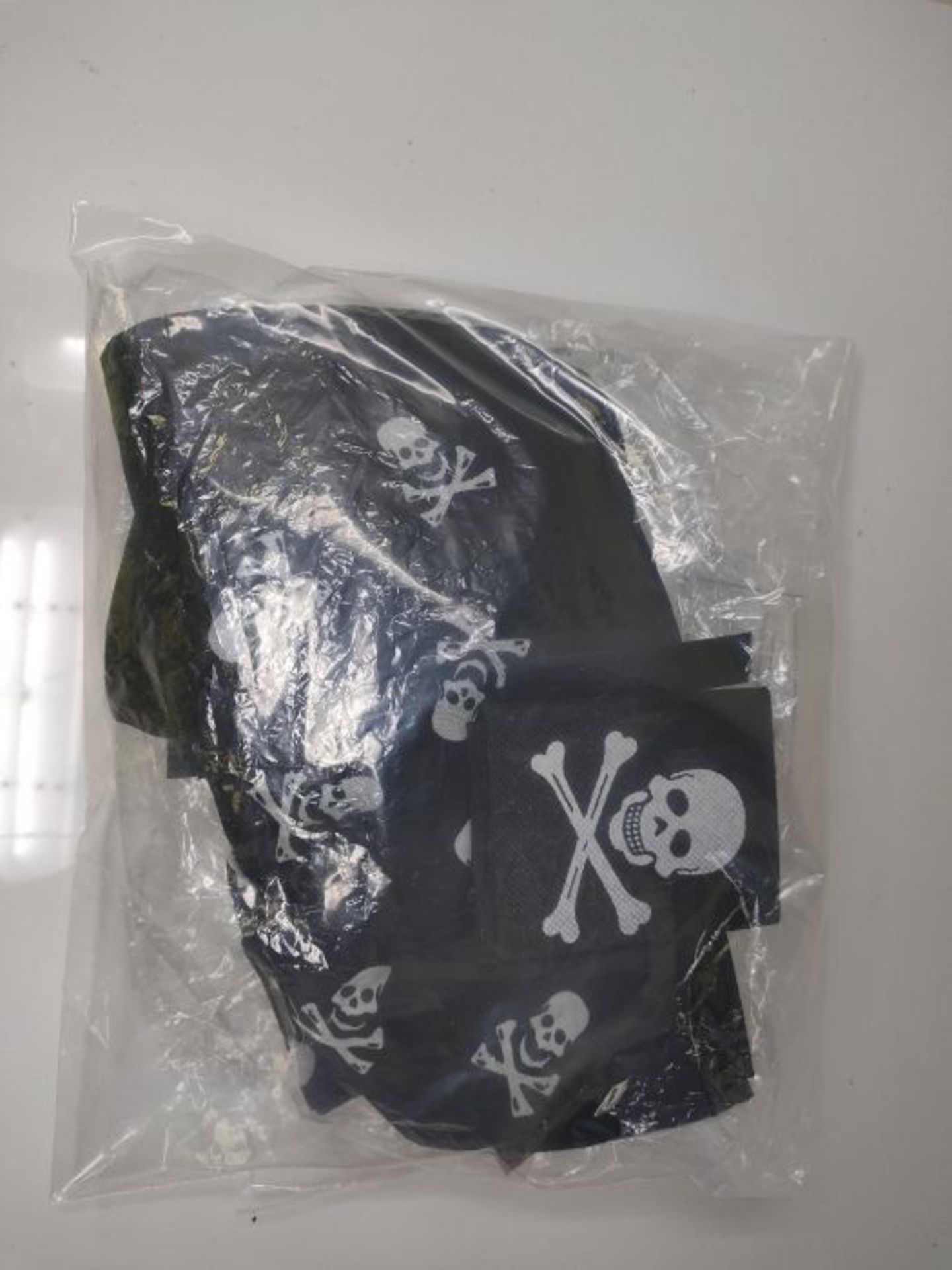BESTZY 12 Pack Pirate Bandana Black Pirate Captain's Headscarf for Pirate Theme Party, - Image 2 of 2