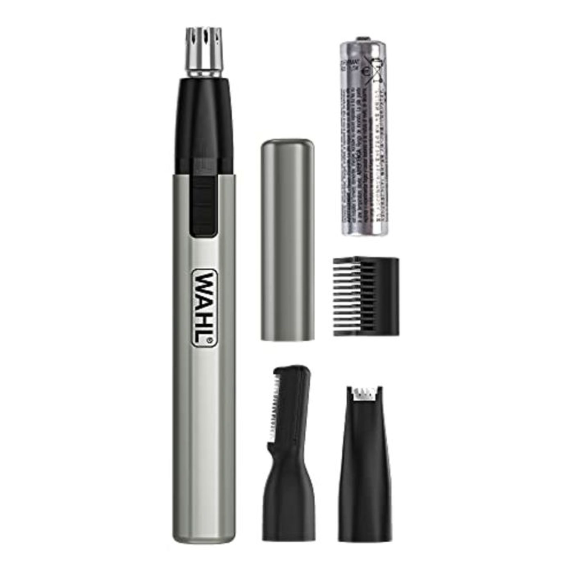 Wahl Micro Finisher Nose Hair Trimmer for Men and Women 3-in-1 Nose Trimmer and Ear an