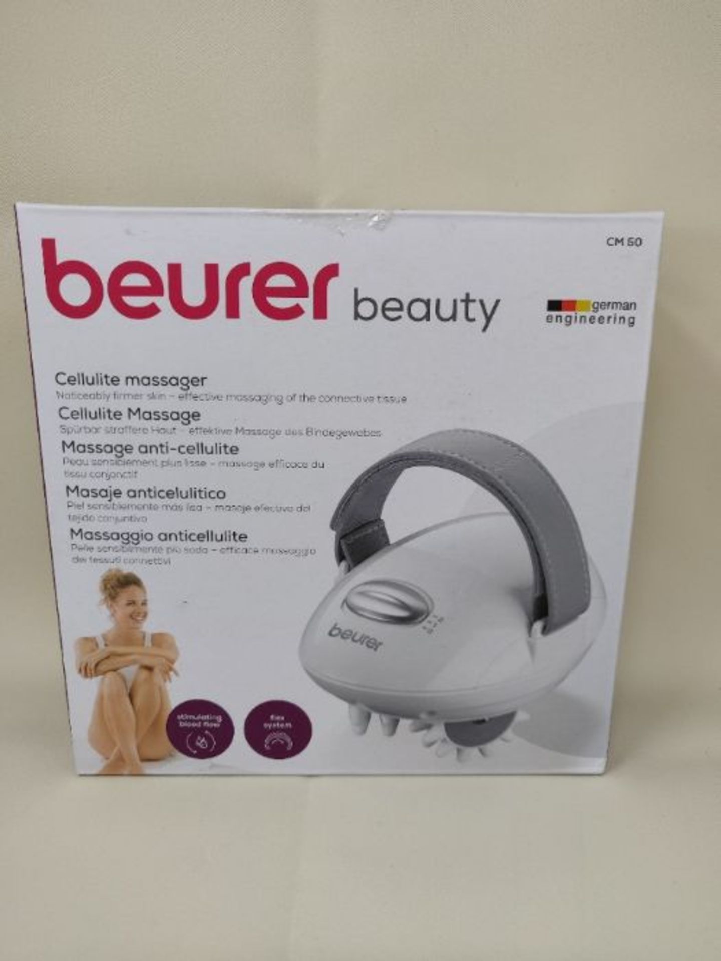 RRP £60.00 Beurer CM50 Cellulite Massager, Roller and Vibration Massager to Boost Circulation, Co - Image 2 of 3