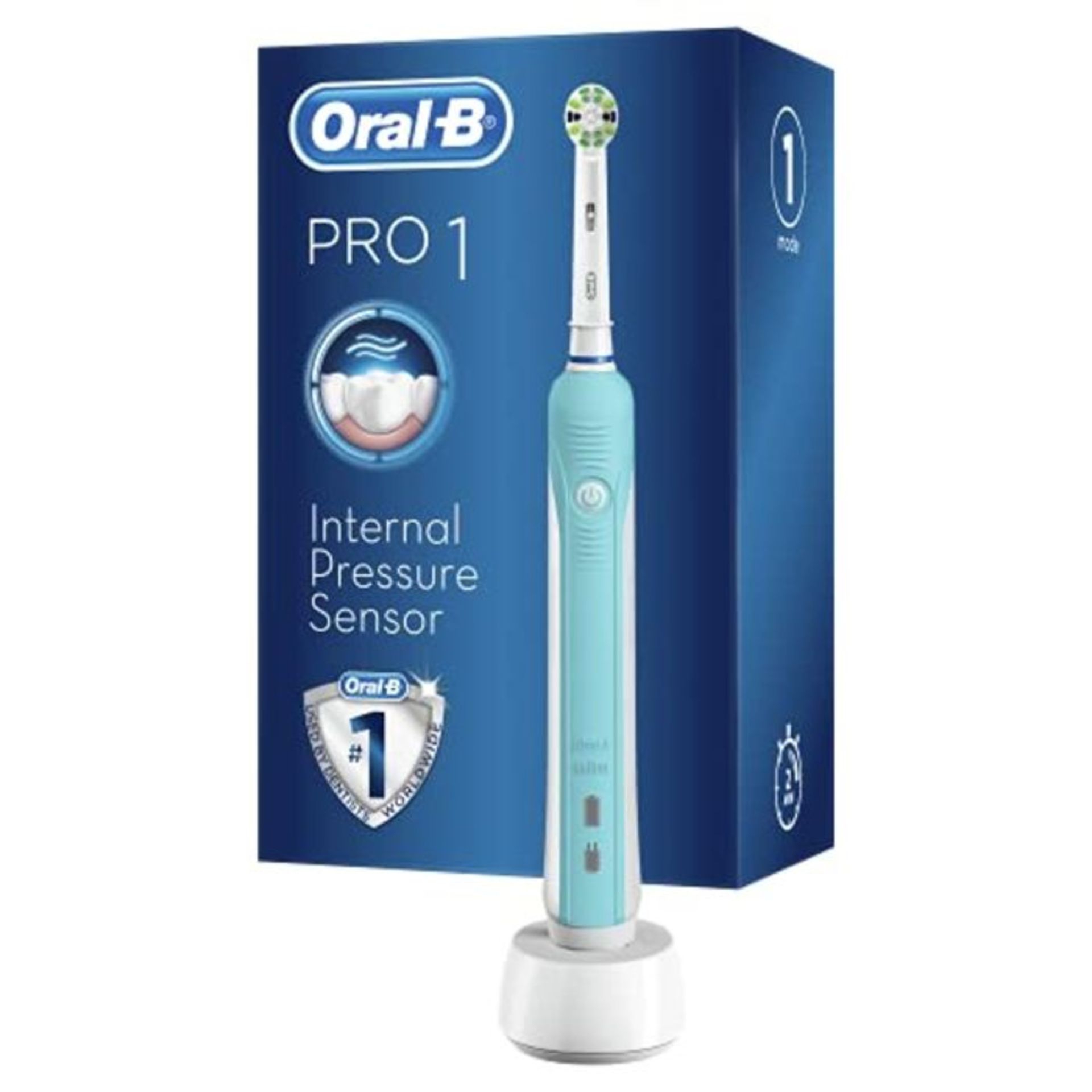 Oral-B Pro 600 Floss Action Electric Rechargeable Toothbrush Powered by Braun, 1 Handl
