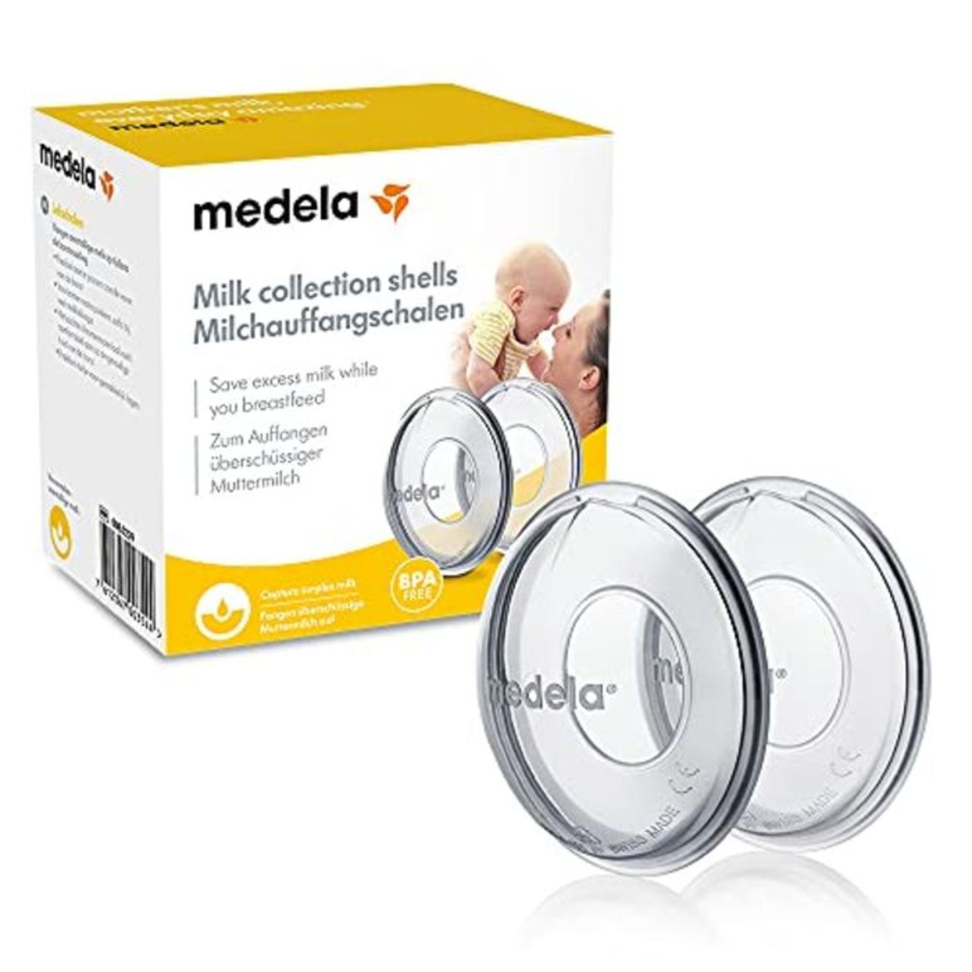 Medela Breast Milk Collector Shells, Silicone Breastmilk Collection Nipple Shells, Pac