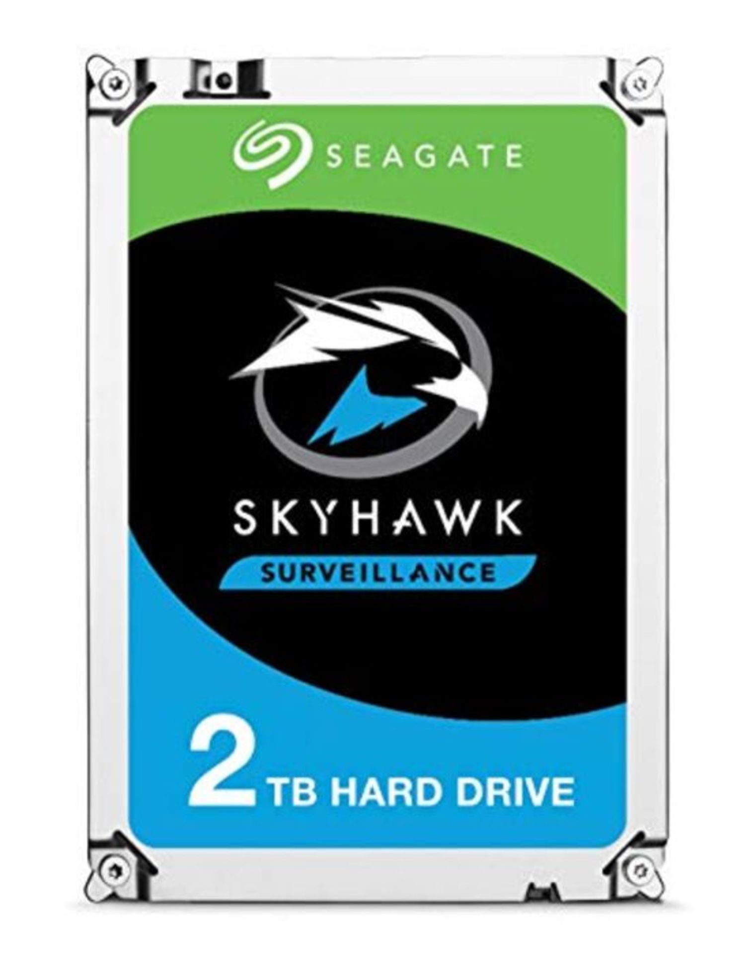 RRP £60.00 Seagate SkyHawk, 2 TB, Surveillance Internal Hard Drive HDD  3.5 Inch SATA 6 Gb/s 6