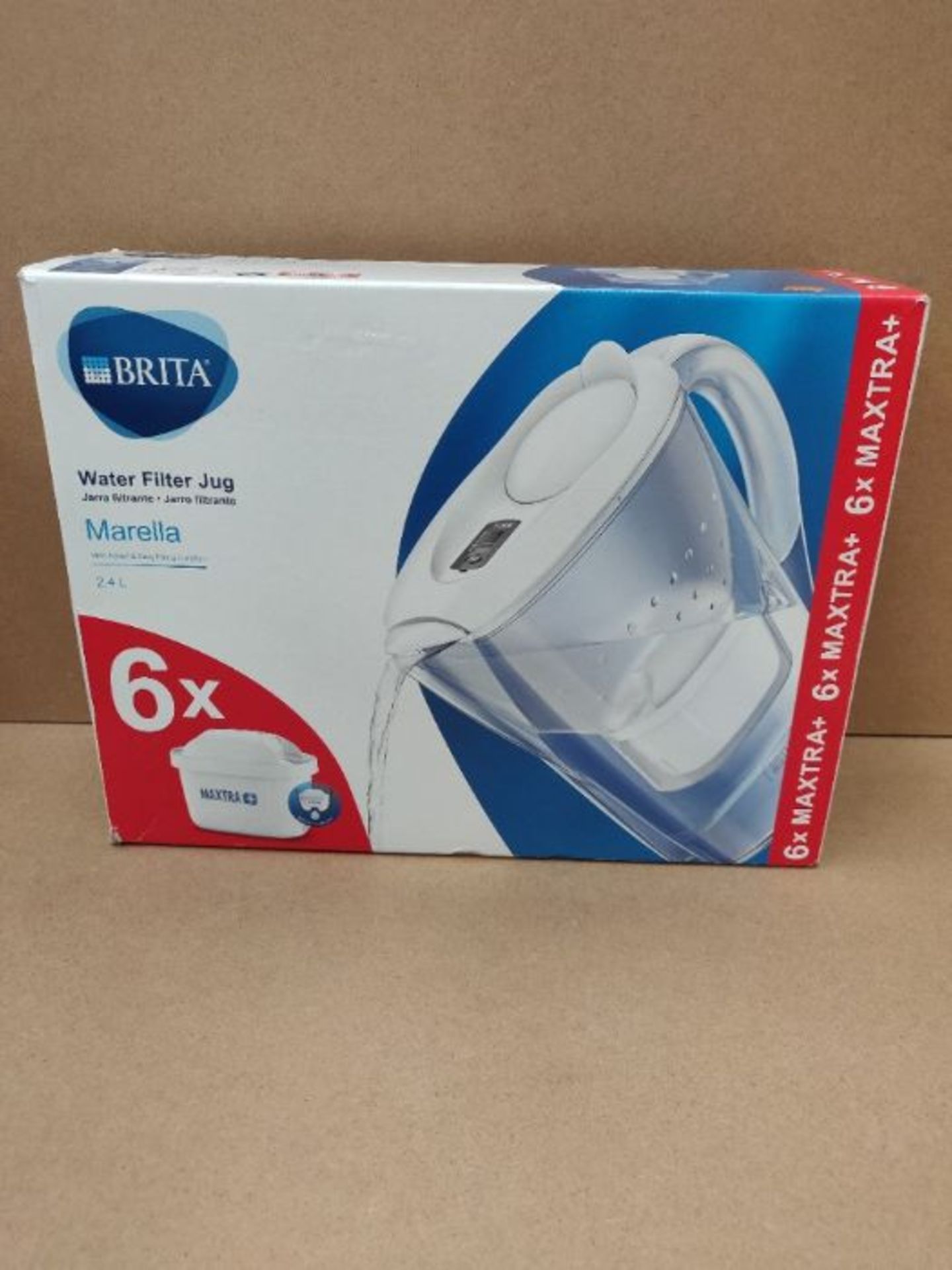 BRITA Marella Fridge water filter jug for reduction of chlorine, limescale and impuiti - Image 2 of 3