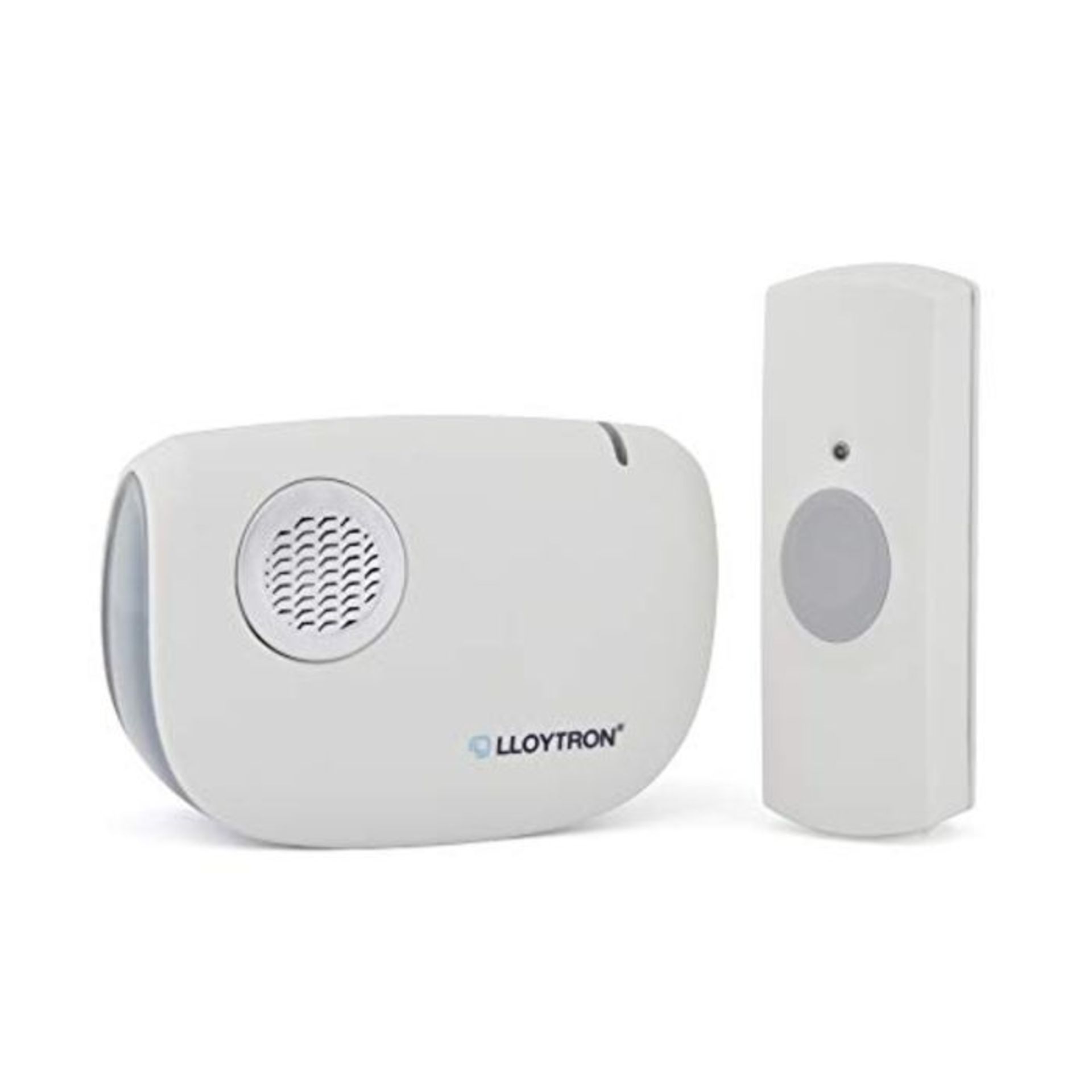 LLOYTRON® MIP System 3 Doorbell Kit with Battery Operated Chime Receiver and Bell Pus