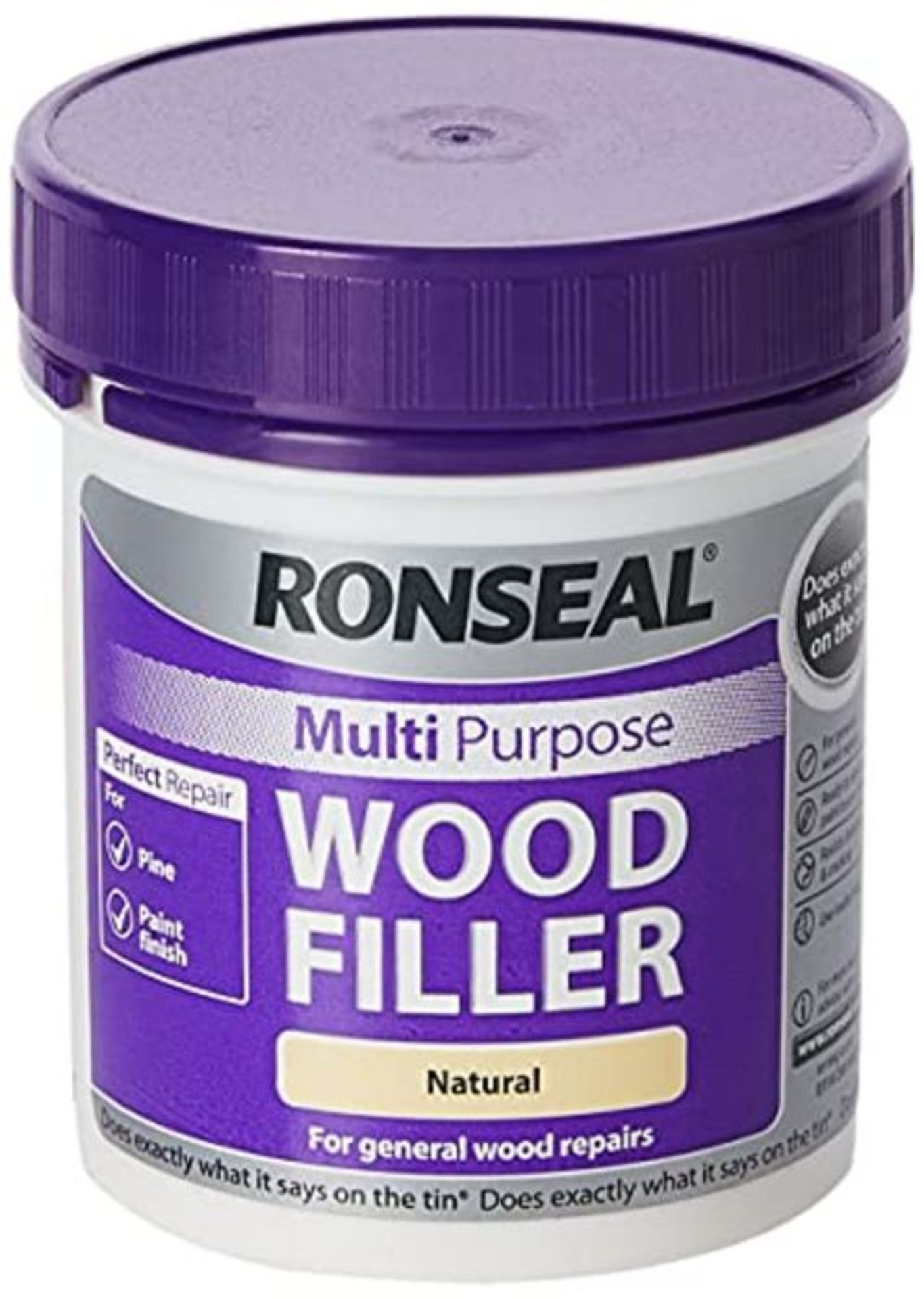 RONSEAL 34735 Ronseal Multi-Purpose Wood Filler - Natural, Purple, 250g