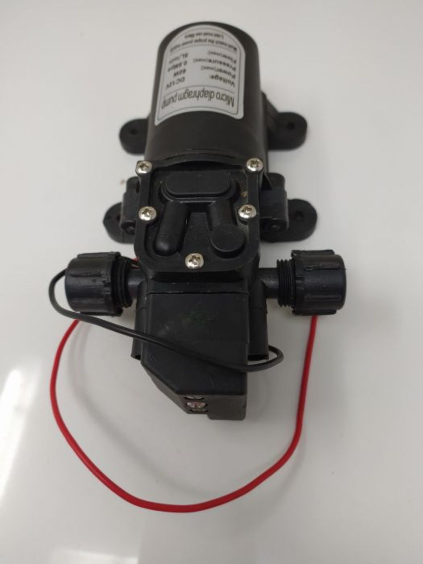 DC 12V 5L/min 60W High Pressure Micro Diaphragm Water Pump Automatic Switch Self Primi - Image 2 of 2