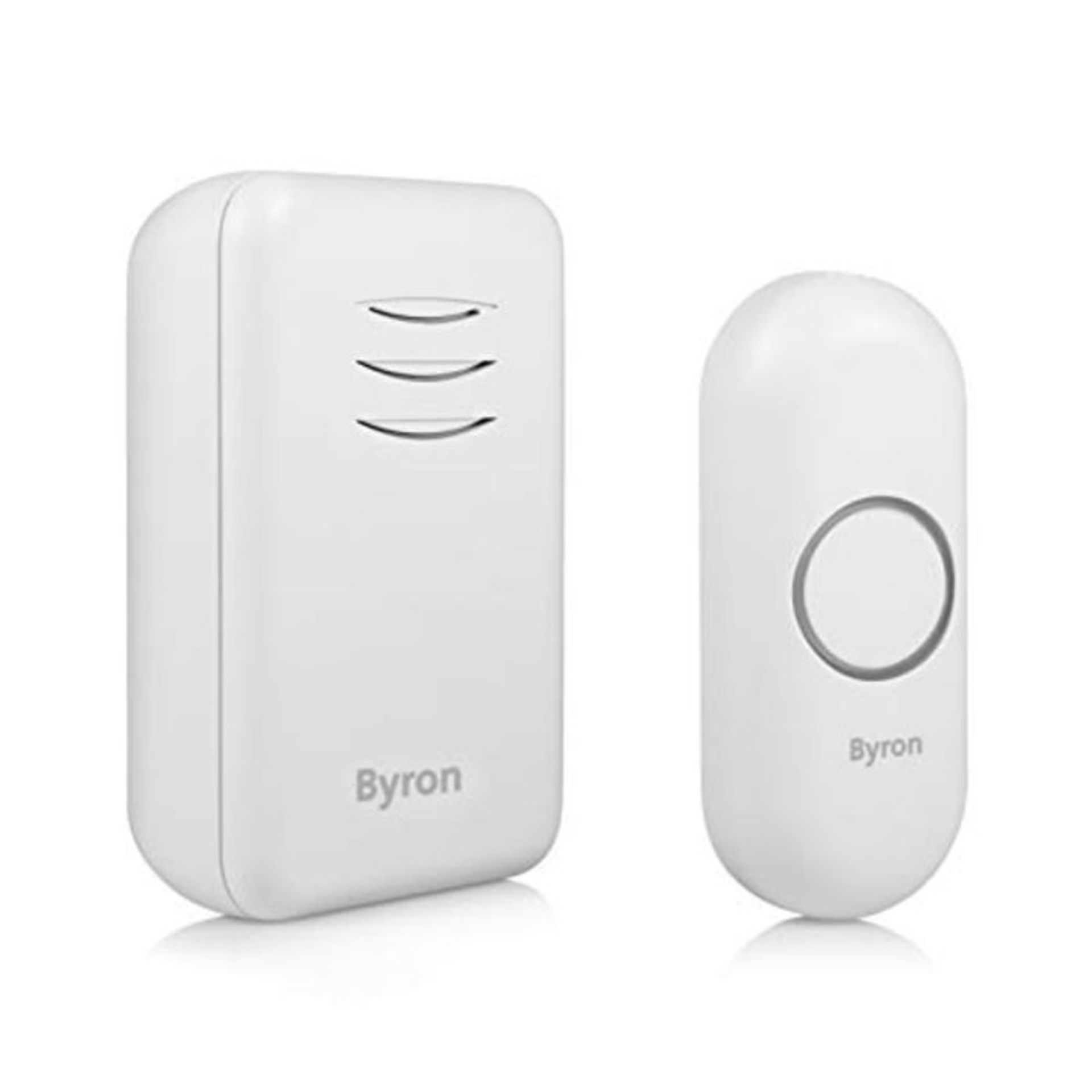 Byron DBY-22311 Wireless Portable Doorbell Set, 150 m Range, 16 Melodies