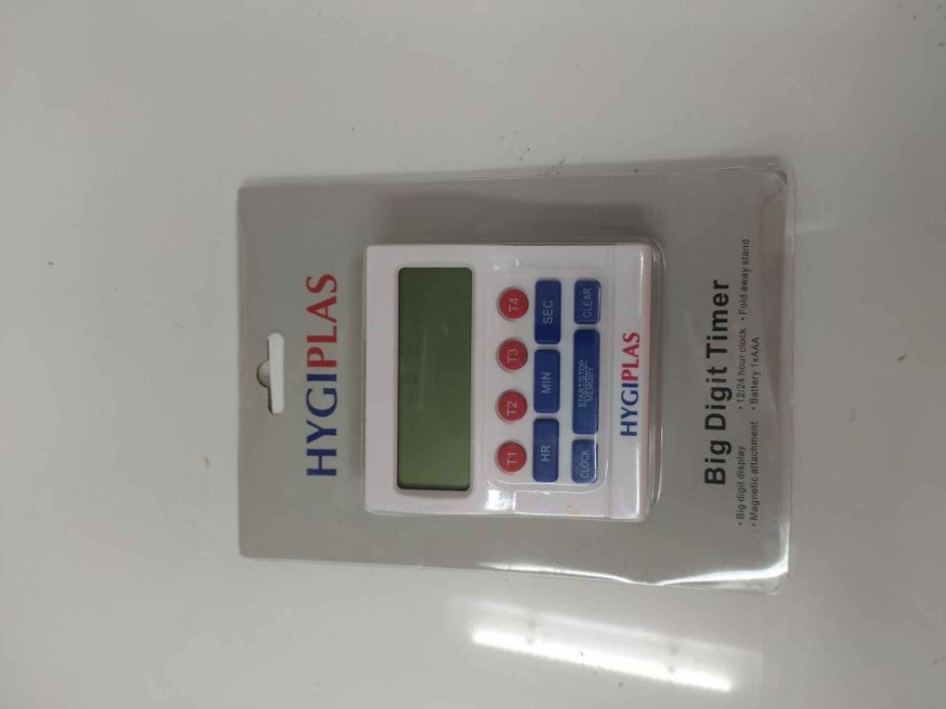 Hygiplas Big Digit Timer 80X80X25mm Kitchen Catering Food Preparation - Image 2 of 2