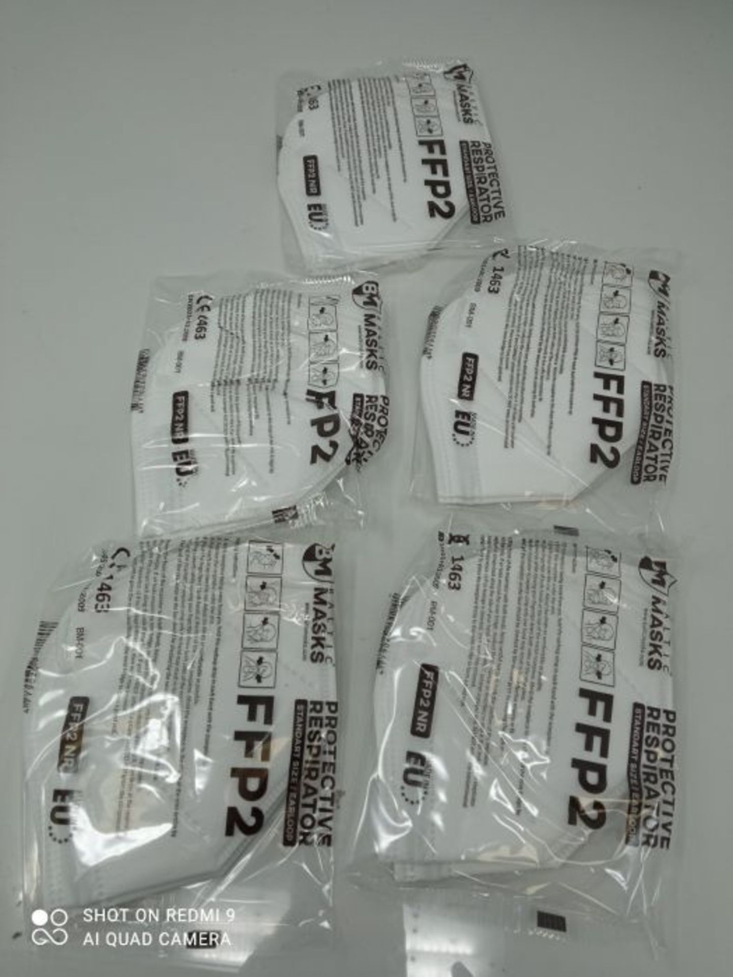 [INCOMPLETE] Baltic Masks FFP2 Disposable Respirator Protective Face Mask 5 Layer Filt - Image 2 of 3