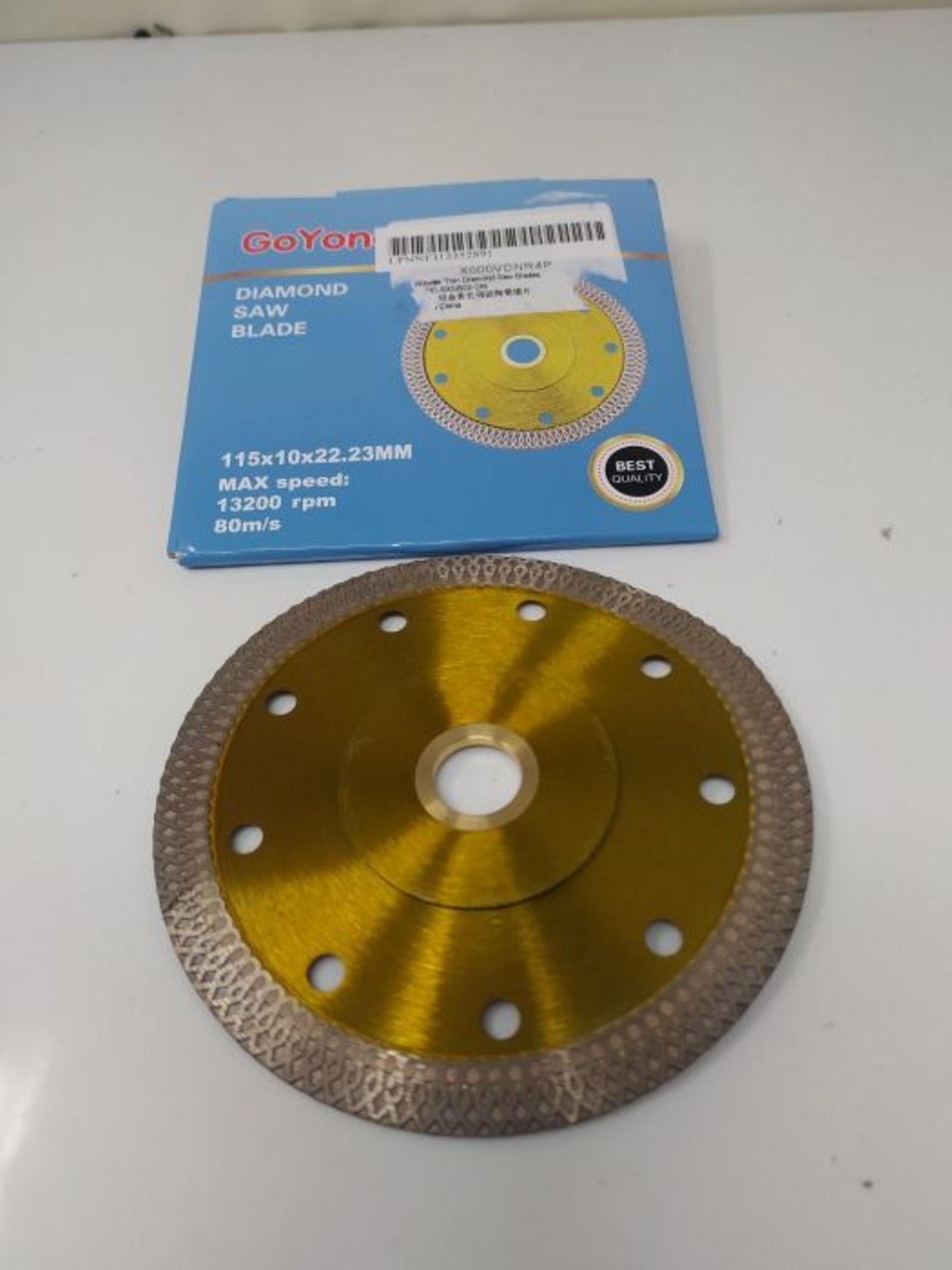 GoYonder 4.5'' Super Thin Diamond Tie Saw Blade Cutting Disc for Cutting Ceramic Tiles - Image 2 of 2