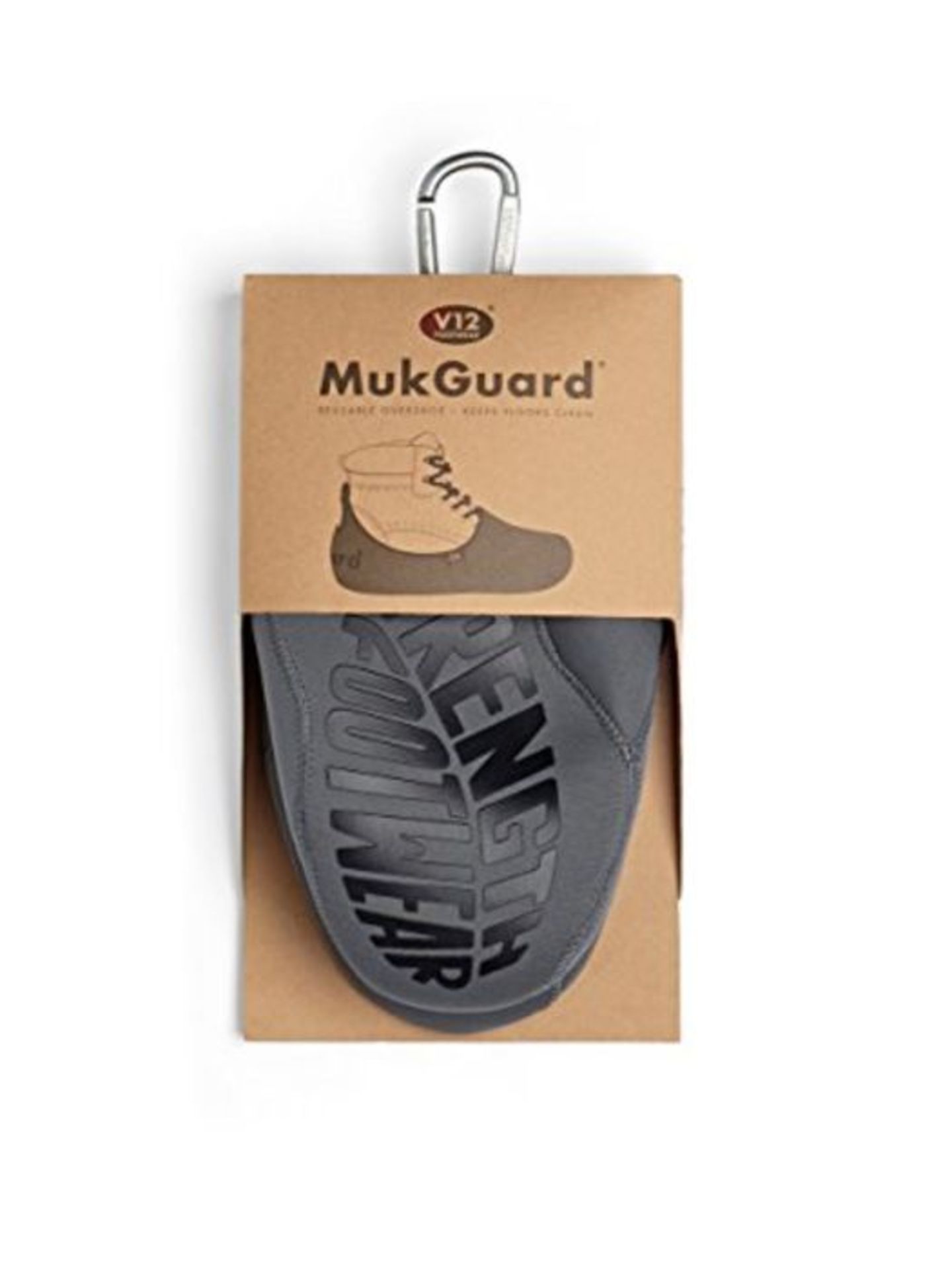 V12 MukGuard, Reusable Slip Resistant Neoprene Overshoe, M (07/08), Grey