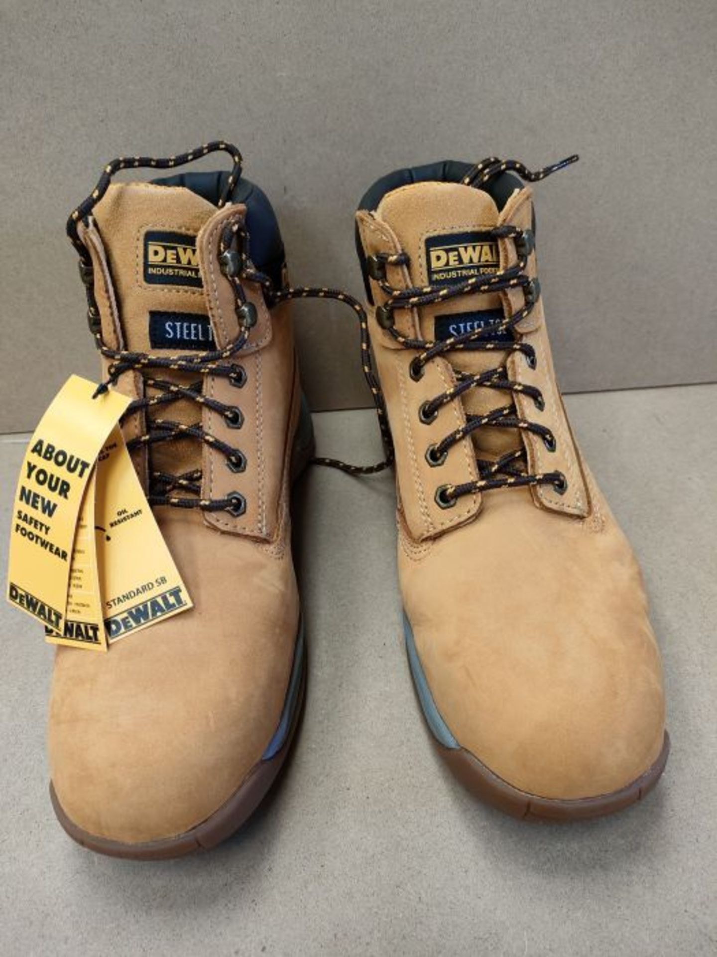 RRP £56.00 DeWalt Apprentice , Men's Safety Boots , Honey Nubuck , 9 UK (43 EU) - Image 3 of 3