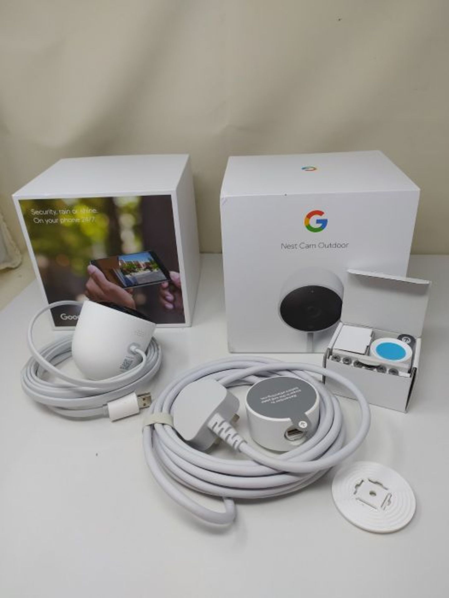 RRP £143.00 Google Nest Security Camera Outdoor - Night Vision, 1080p HD Video, 24/7 Live Video, W - Image 2 of 2