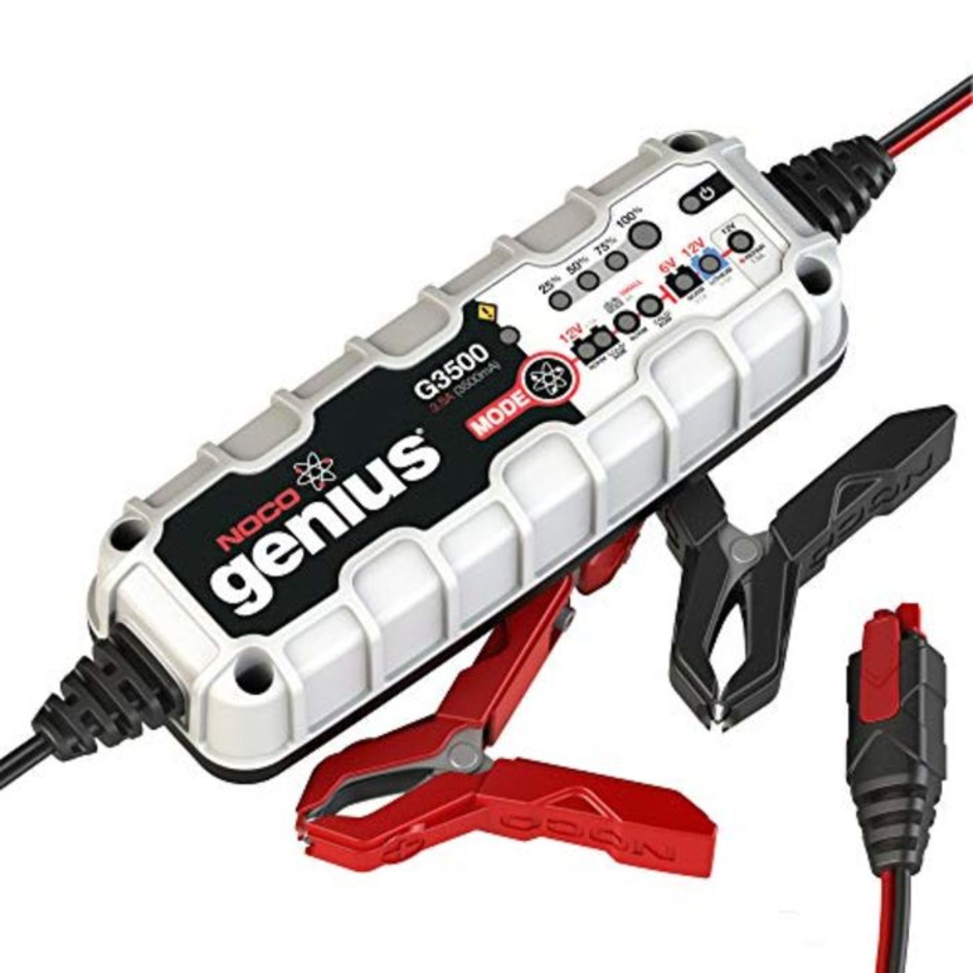 RRP £60.00 NOCO Genius G3500UK 6V and 12V 3.5 Amp Smart Battery Charger and Maintainer