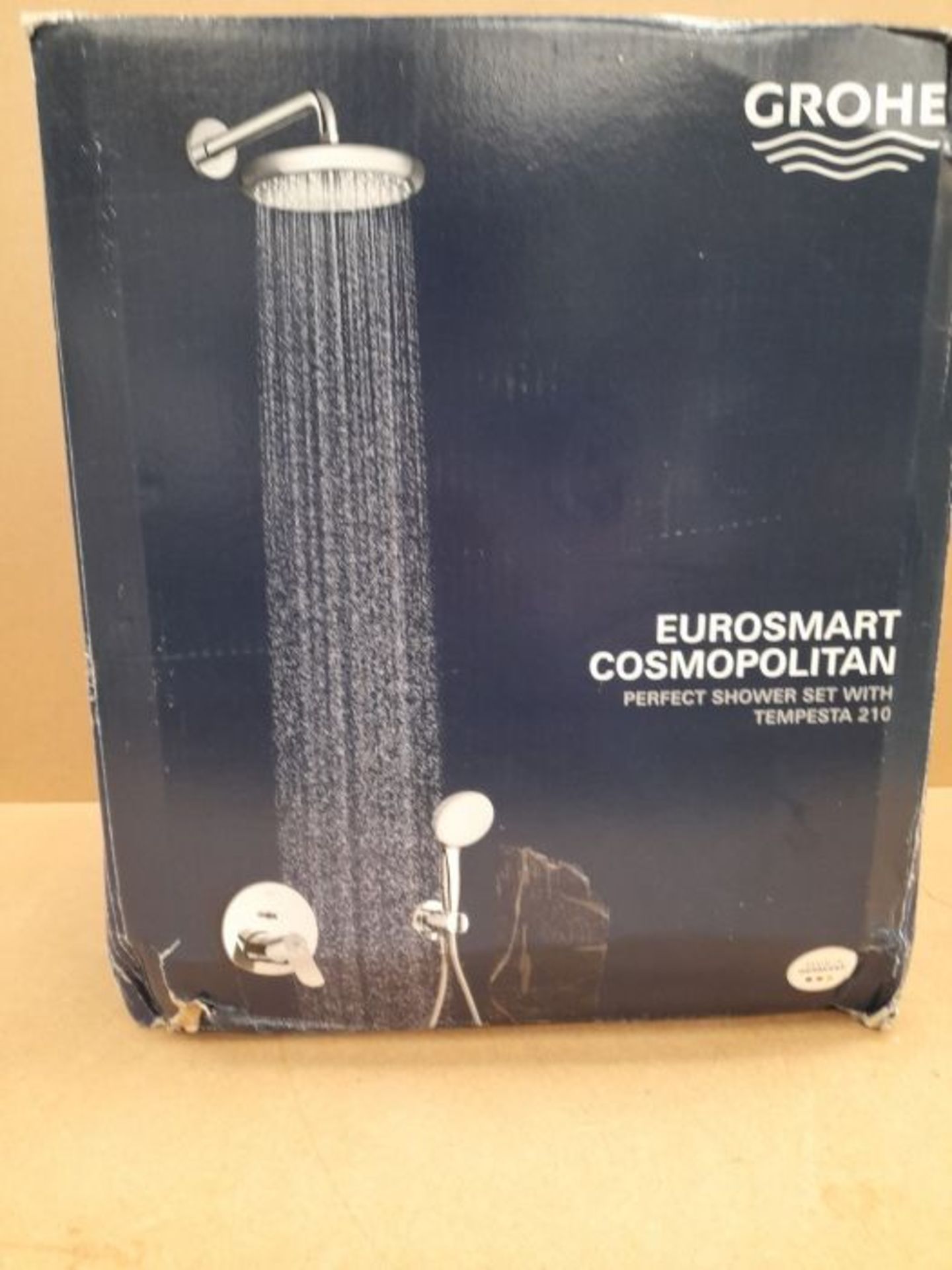 RRP £350.00 Grohe 34732000 Flush-Mounted Shower System with Rainshower Cosmopolitan 210 Chrome - Image 2 of 3