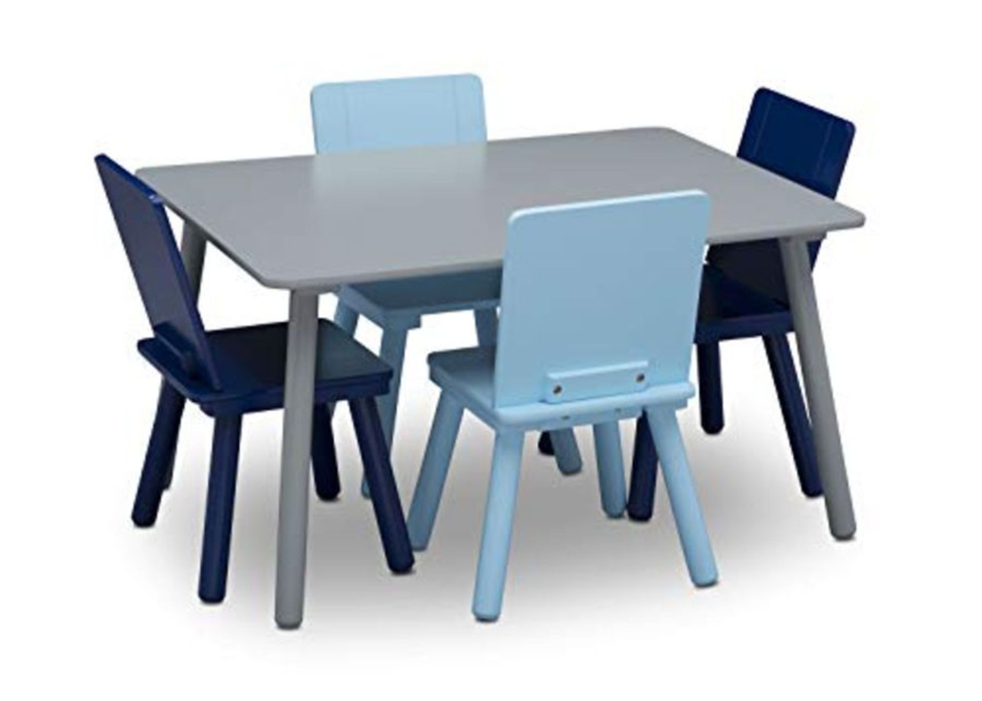RRP £107.00 Delta Children Kids Table and Chair Set (4 Chairs Included) - Ideal for Arts & Crafts,