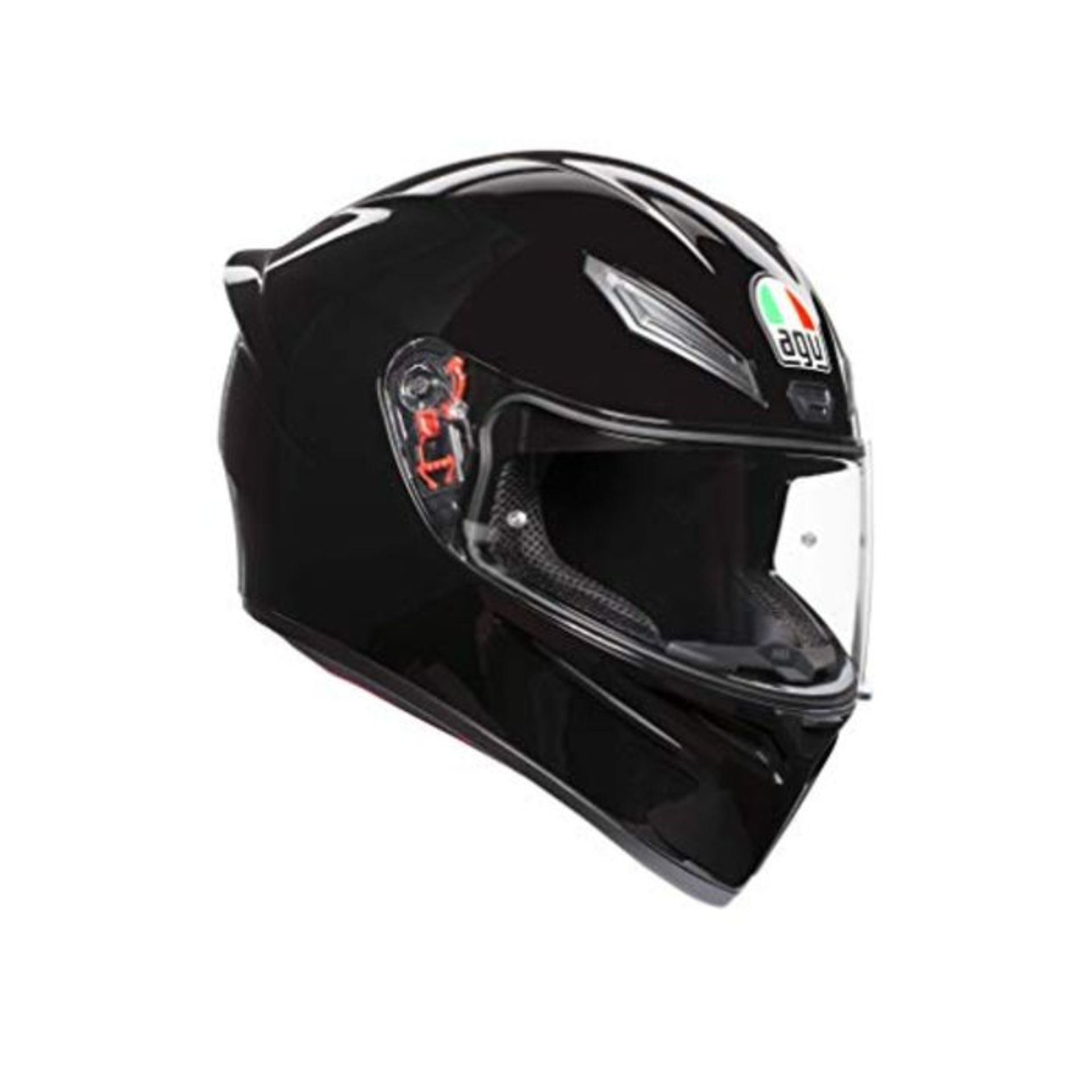 RRP £104.00 AGV K1 Solid Full Face Motorcycle Helmet, Black, XS