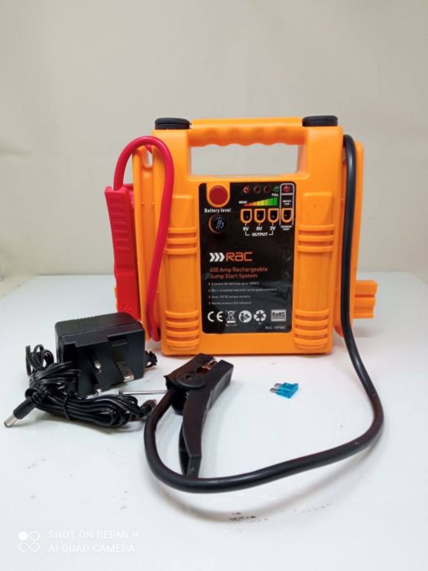[CRACKED] RAC 400 Amp Rechargeable Jump Start System HP082 - For Car Batteries up to 1 - Image 3 of 3