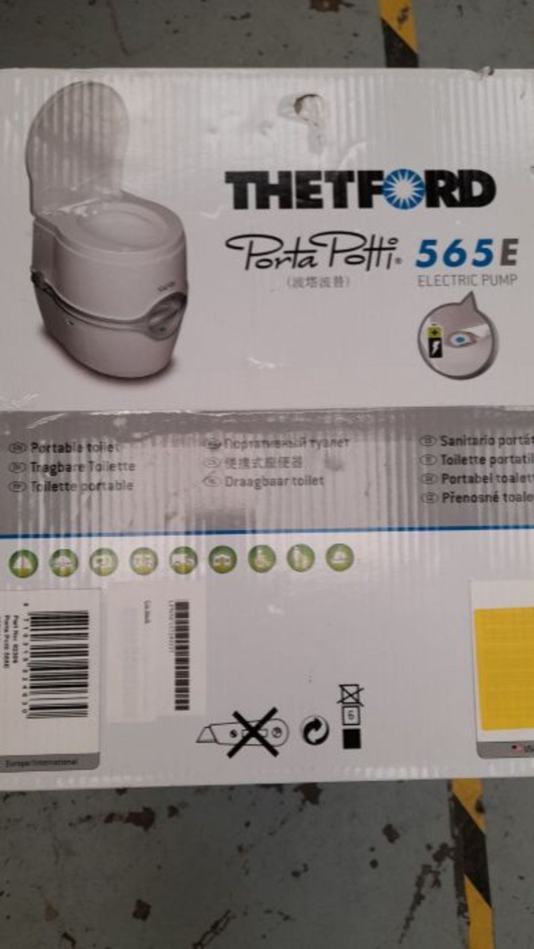 RRP £189.00 Thetford 92306 Porta Potti 565E Elettrico Toilette Portatili, Bianco, 448 x 388 x 450 - Image 2 of 3