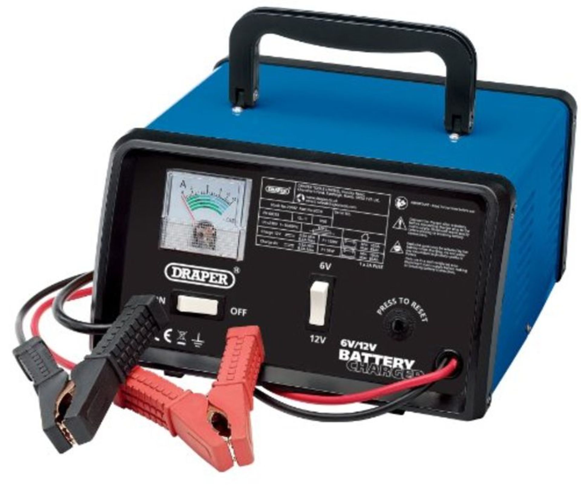 RRP £50.00 Draper Tools BCD9 8.4 A Battery Charger 6/12 V 6/12 V