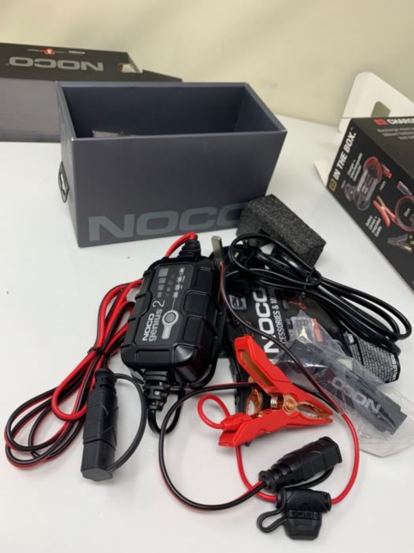 NOCO GENIUS2UK, 2-Amp Fully-Automatic Smart Charger, 6V And 12V Battery Charging Units - Image 3 of 3
