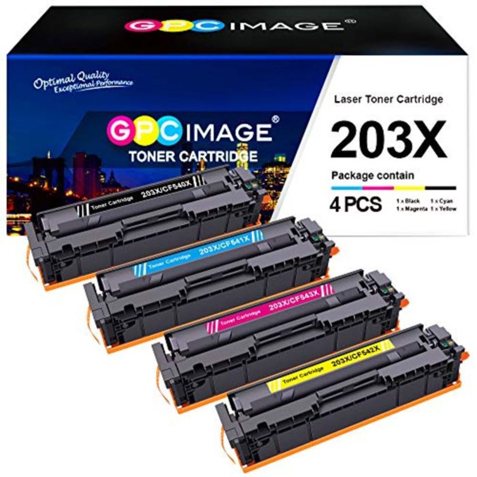 RRP £66.00 GPC Image Compatible Toner Cartridges Replacement for HP 203X 203A CF540X CF540A for C