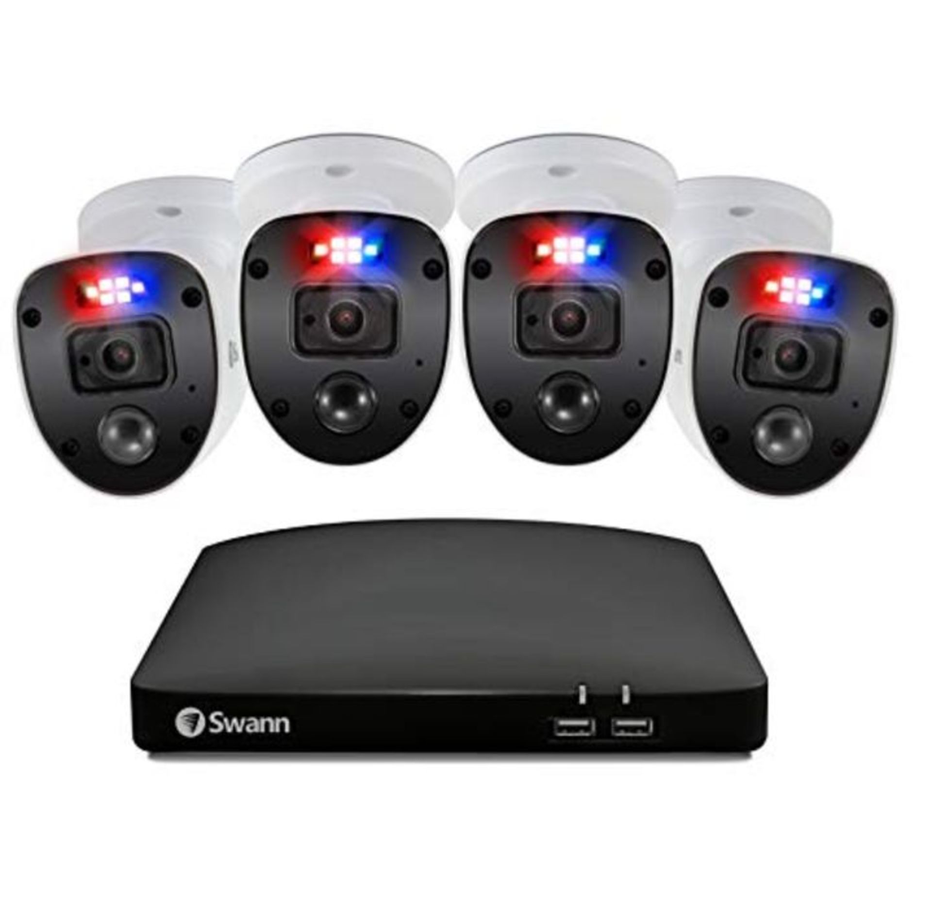 RRP £249.00 Swann Security CCTV Kit, 8 Channel 1080p Full HD 1TB HDD DVR-4680 with 4 x PRO-1080SL