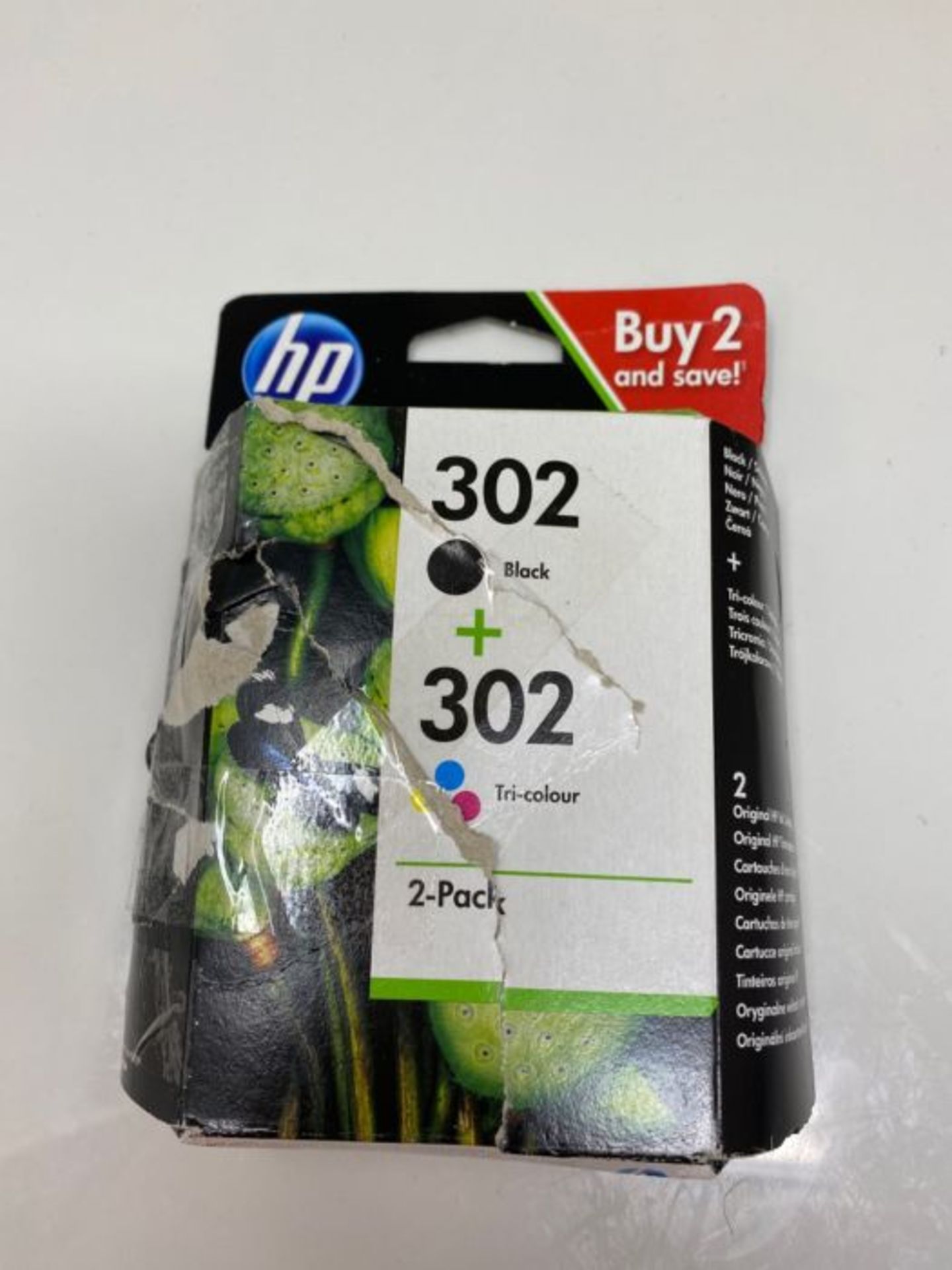 HP X4D37AE 302 Original Ink Cartridges, Black and Tri-colour, Multipack - Image 2 of 2