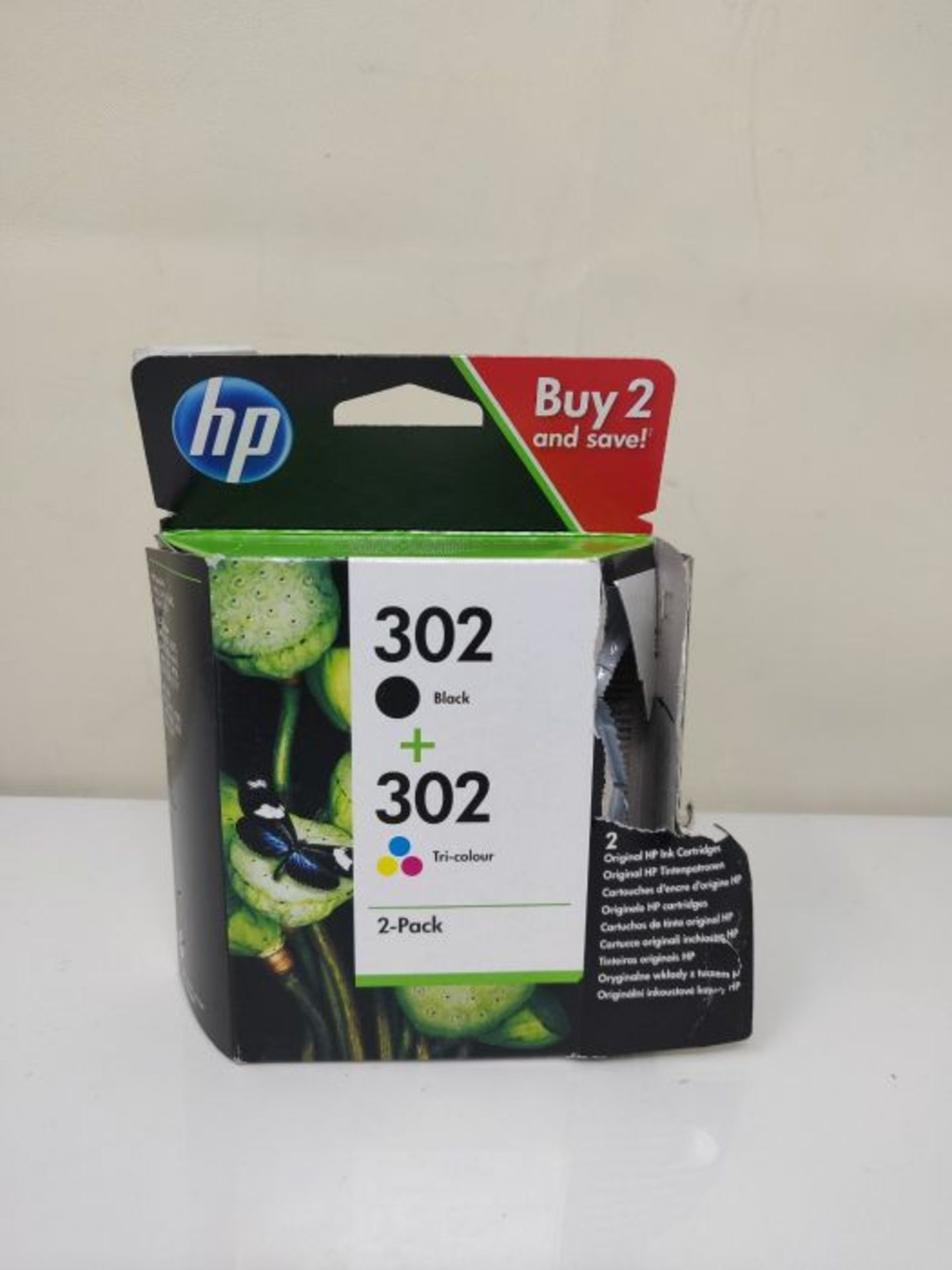 HP X4D37AE 302 Original Ink Cartridges, Black and Tri-colour, Multipack - Image 2 of 3