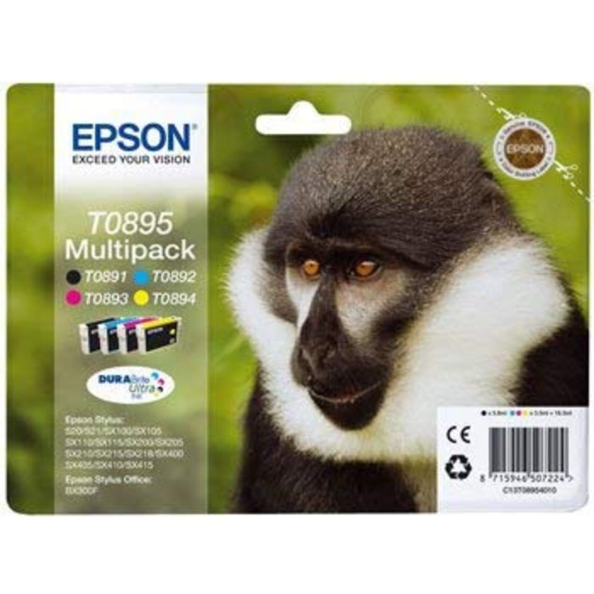 U0895 Epson Original T0895 Monkey Multipack PRT