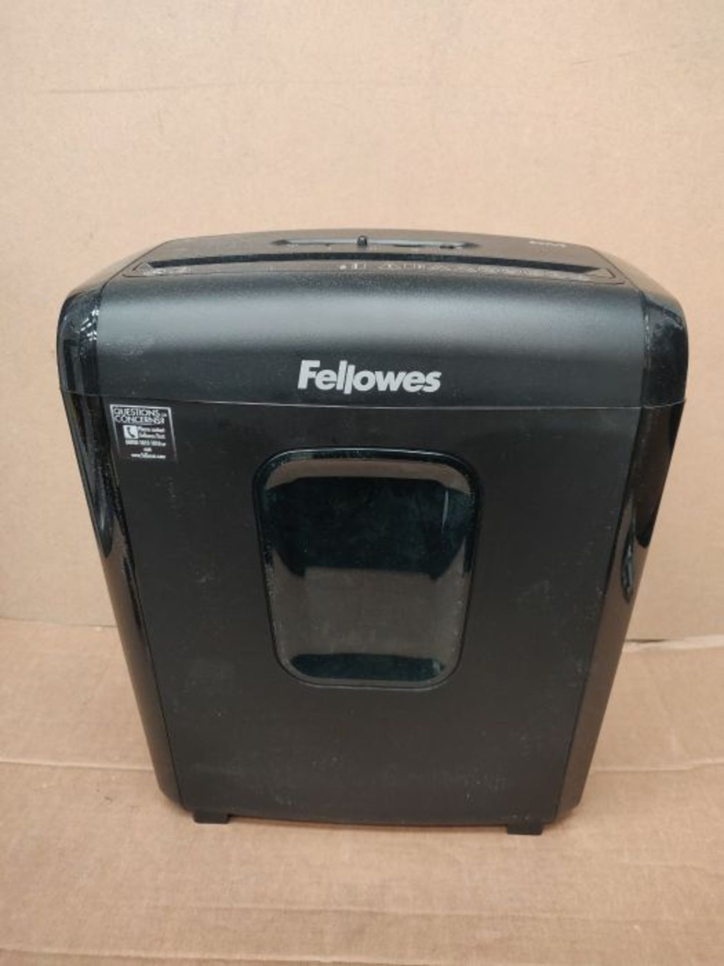 RRP £55.00 Fellowes Powershred 6M Paper Shredder, 6 Sheet Mini-Cut Home/Office Shredder with Safe - Image 3 of 3