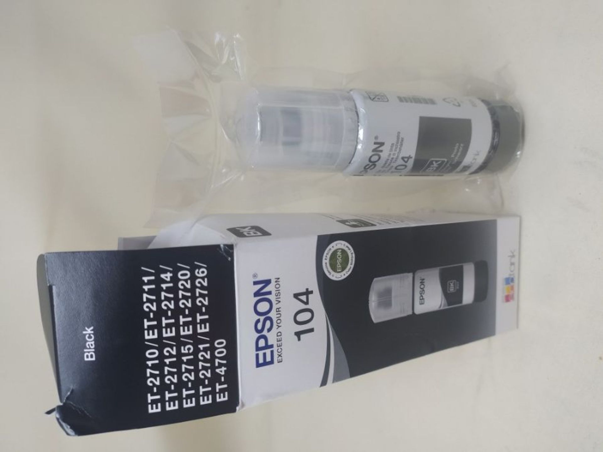 Epson EcoTank 104 Black Genuine Ink Bottle, Amazon Dash Replenishment Ready - Image 2 of 2