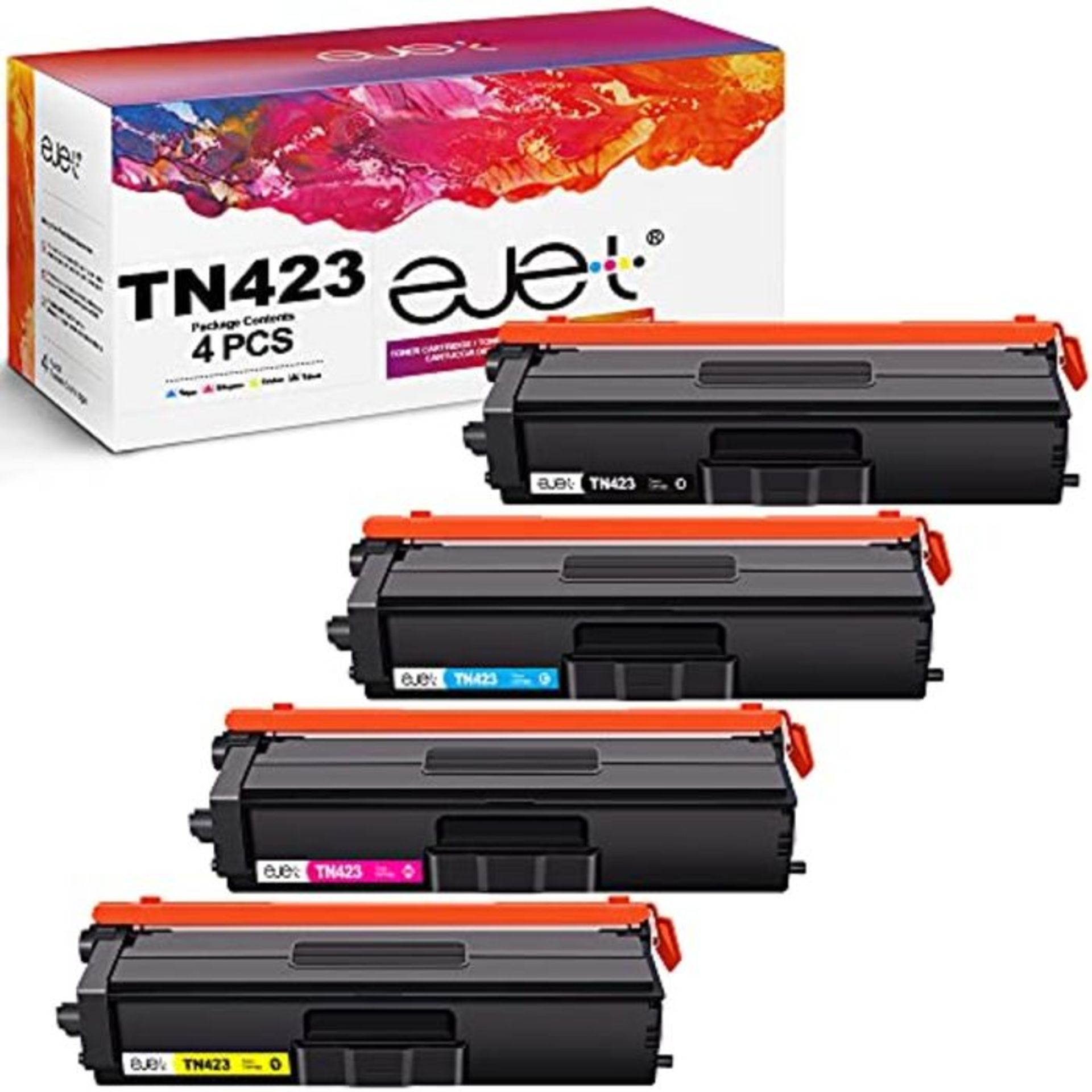 ejet TN423 TN421 Toner Cartridges for Brother TN-423 TN-421 for HL-L8260CDW HL-L8360CD
