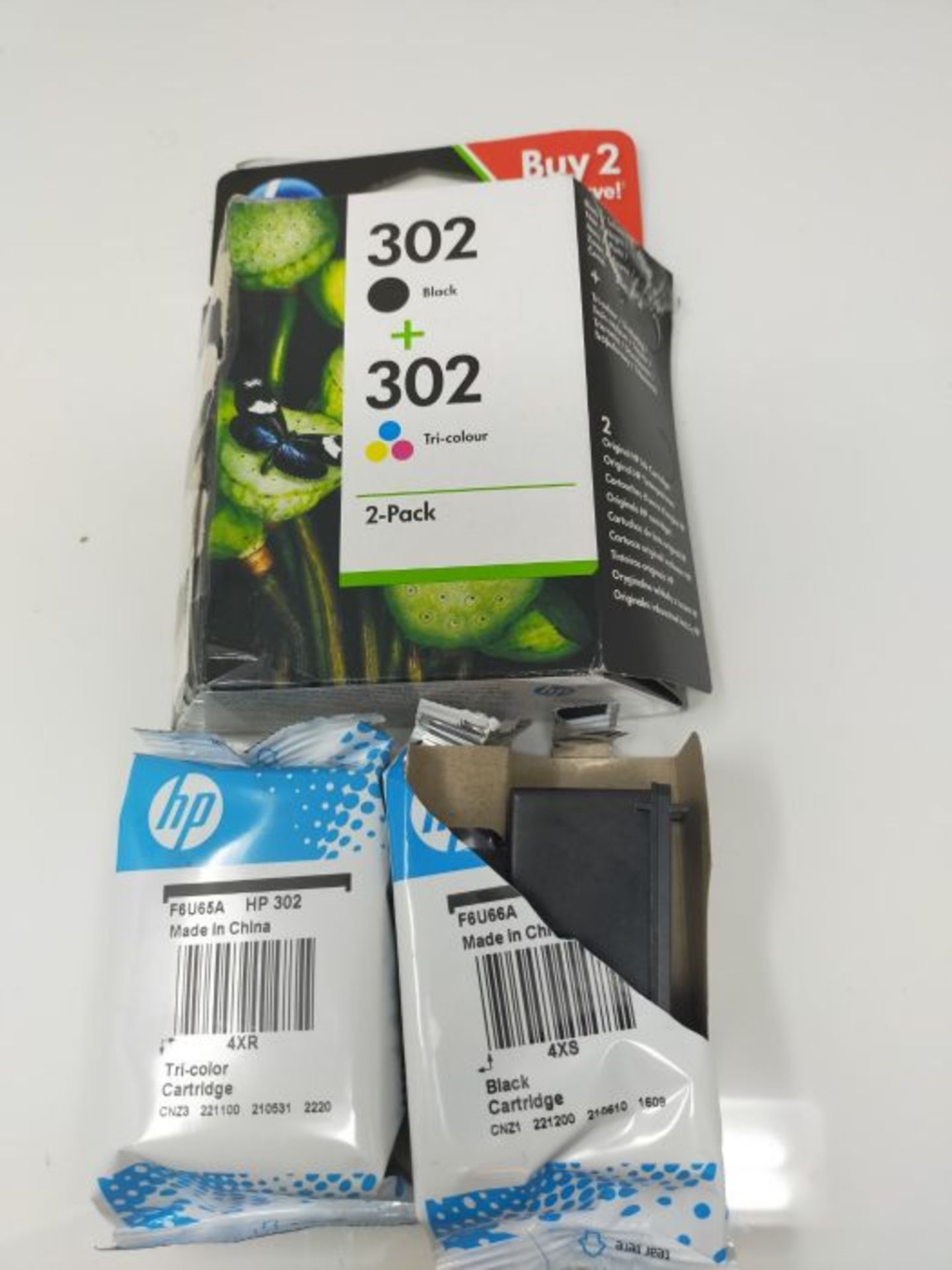 [CRACKED] HP X4D37AE 302 Original Ink Cartridges, Black and Tri-colour, Multipack - Image 3 of 3