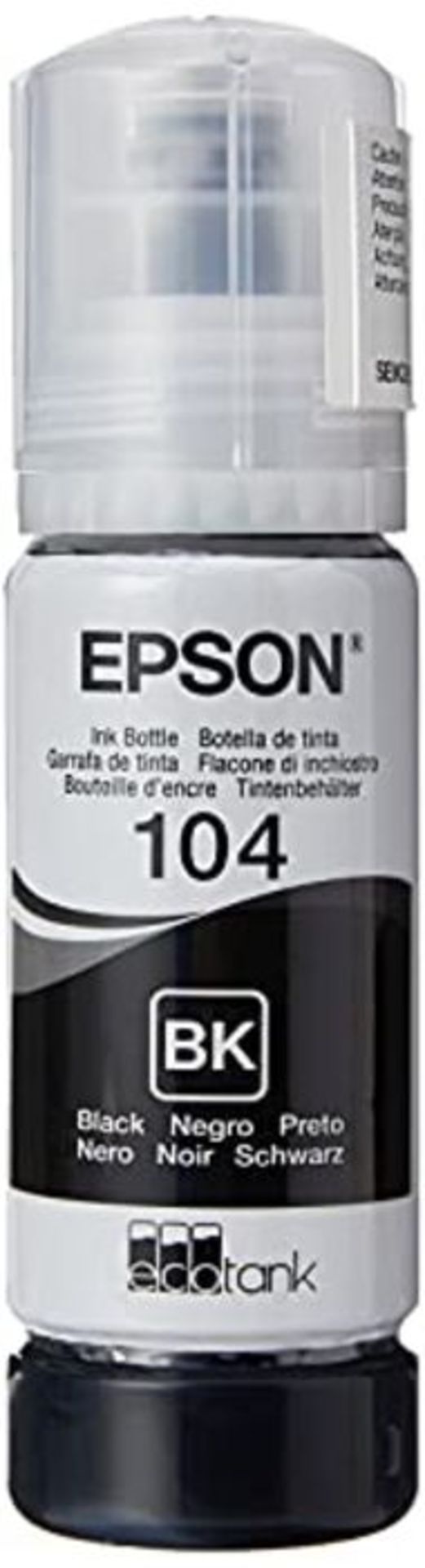 Epson EcoTank 104 Black Genuine Ink Bottle, Amazon Dash Replenishment Ready