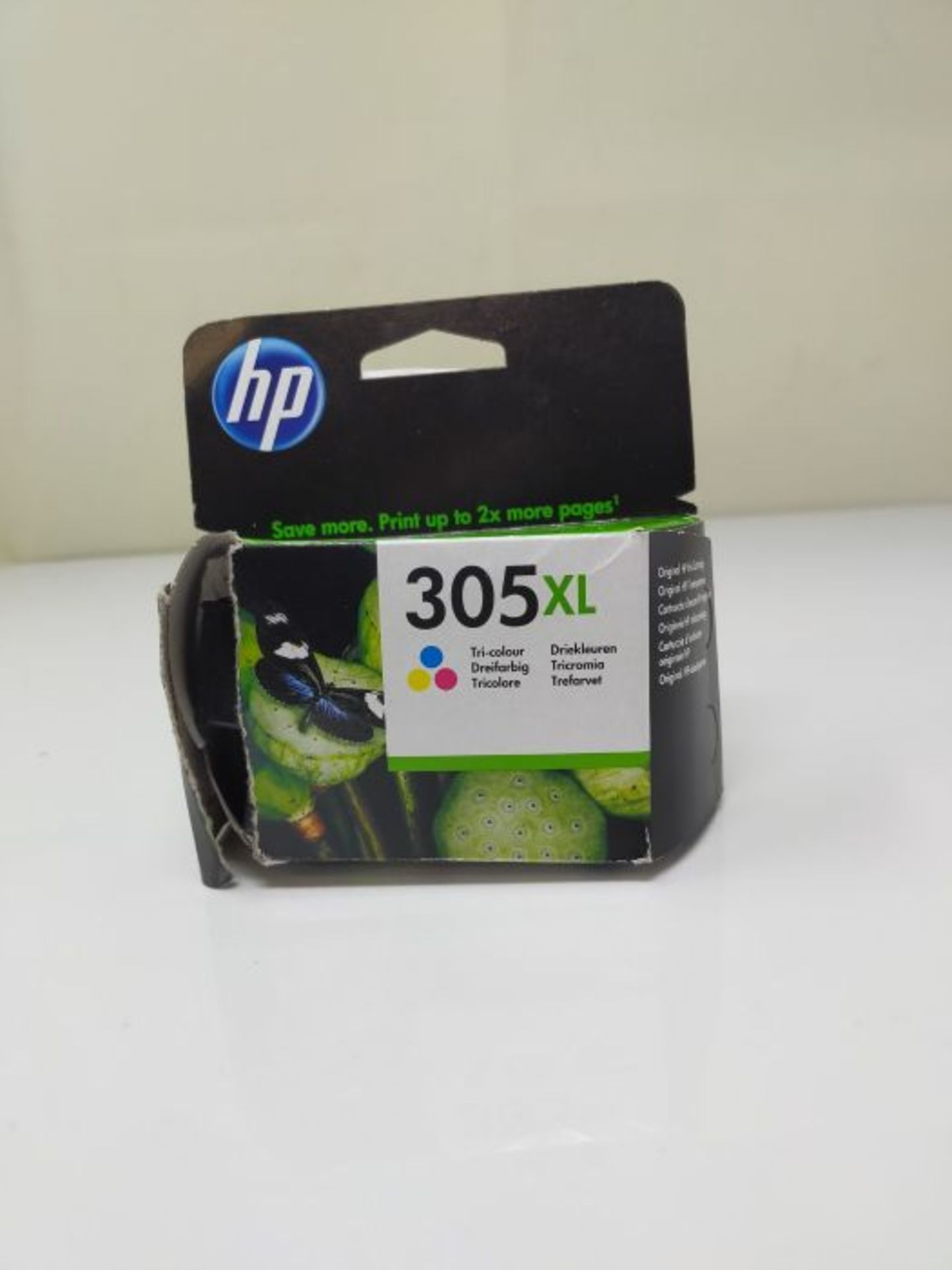 HP 3YM63AE 305XL High Yield Original Ink Cartridge, Tri-color, Single Pack - Image 2 of 3