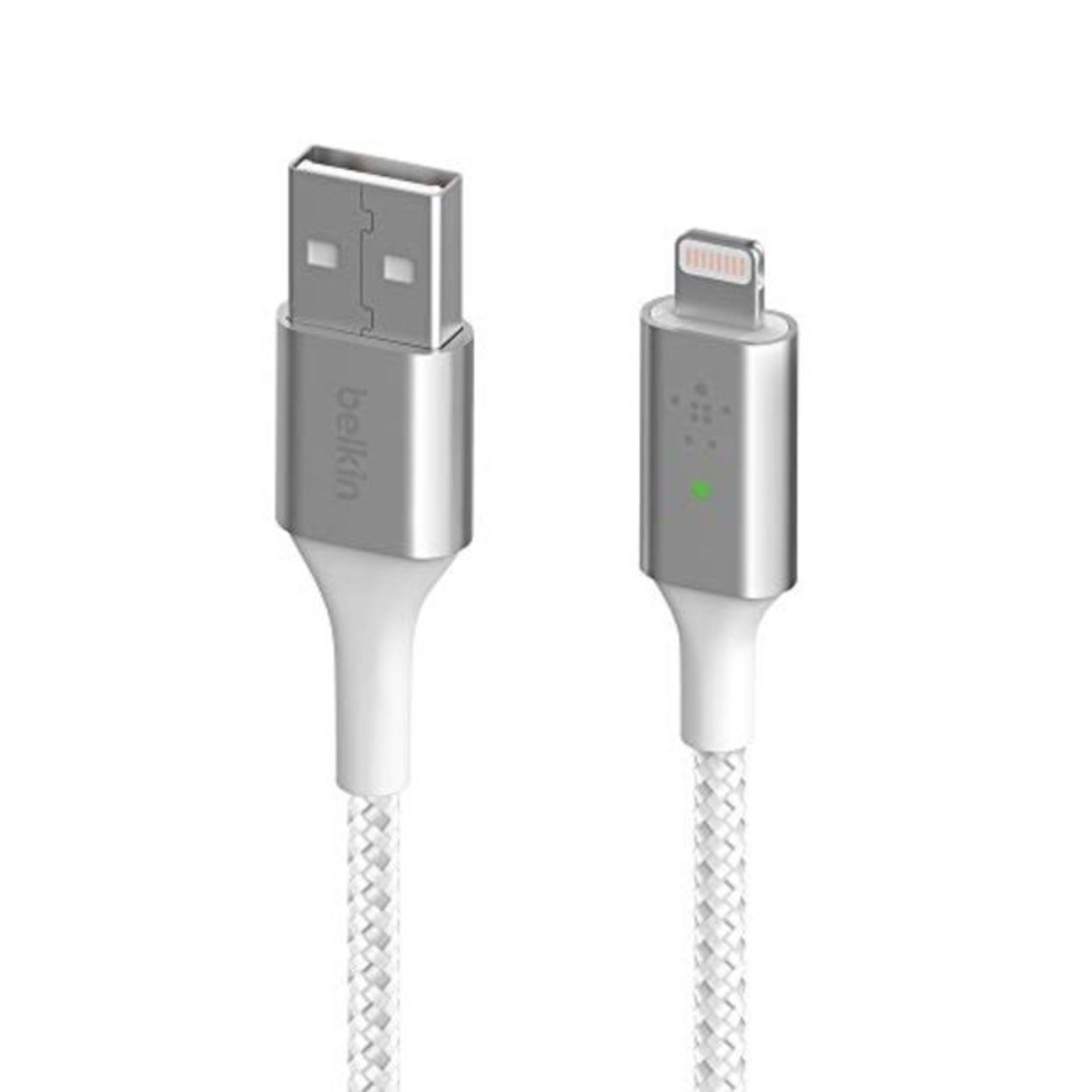 Belkin Smart LED Charging Cable USB to Lightning 4ft/1.2m (See Your Charging Status at