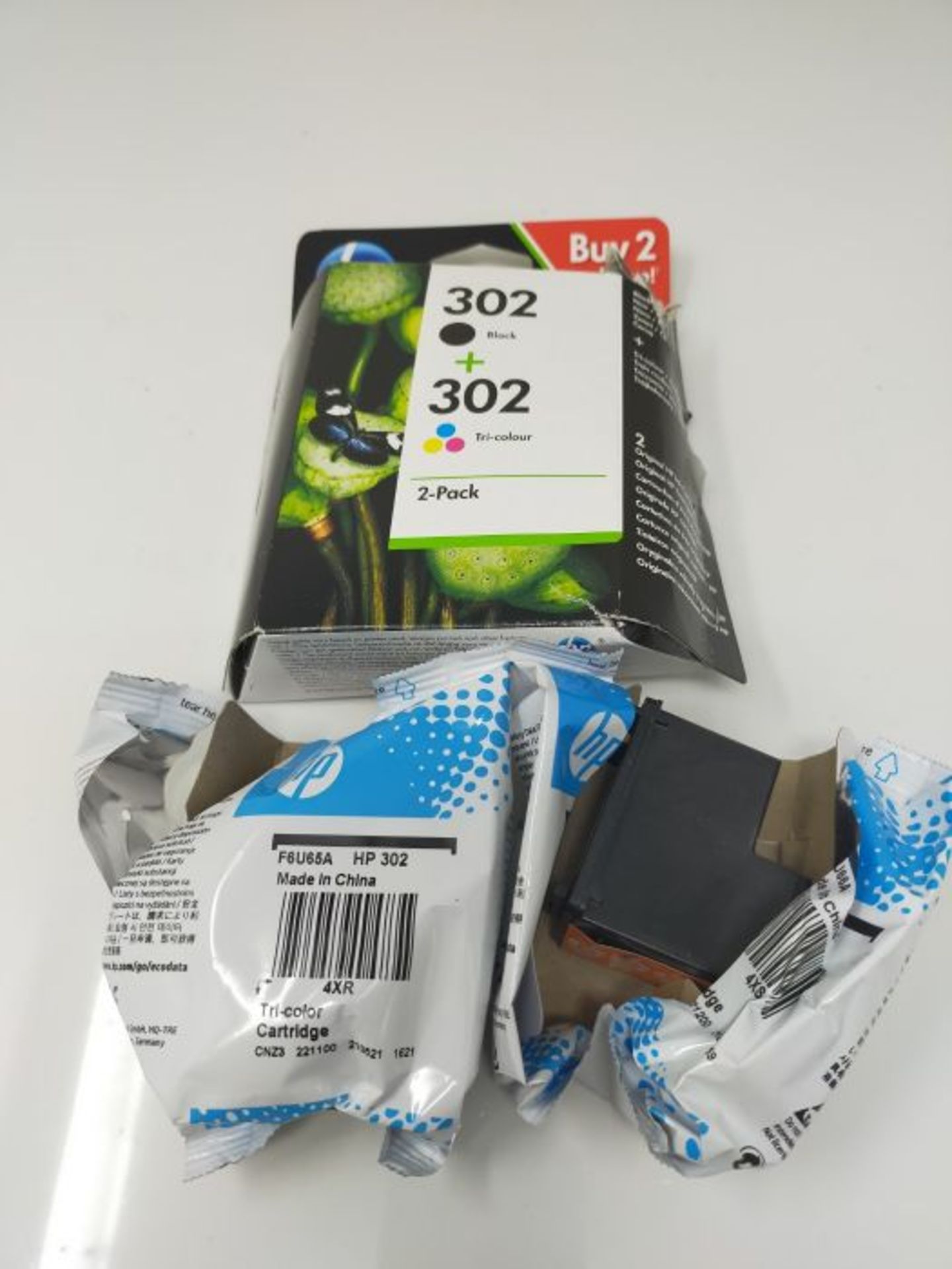 HP X4D37AE 302 Original Ink Cartridges, Black and Tri-colour, Multipack - Image 3 of 3