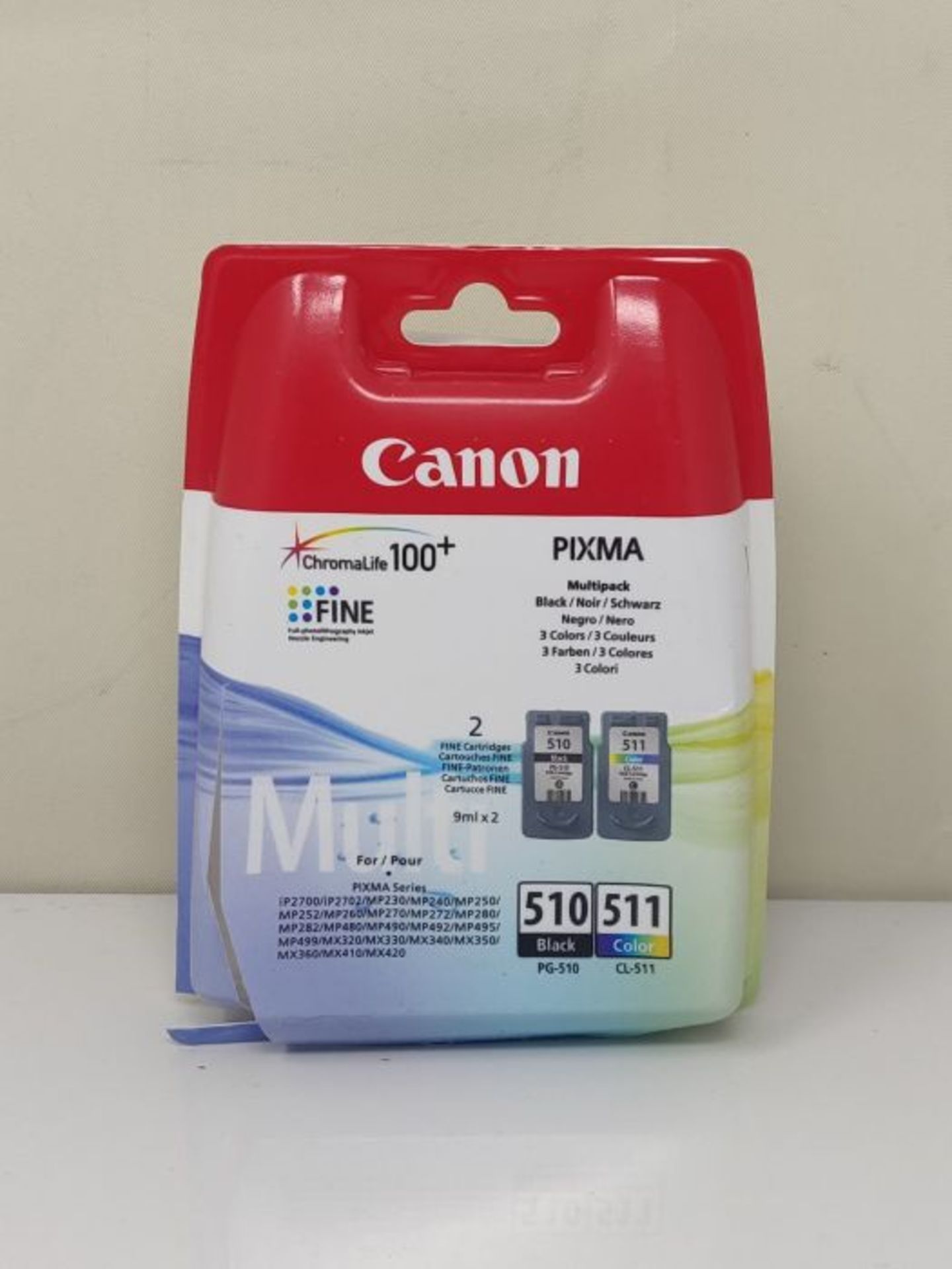 [INCOMPLETE] Canon PG-510 / CL-511 Black and color ink cartridge standard capacity bla - Image 2 of 3