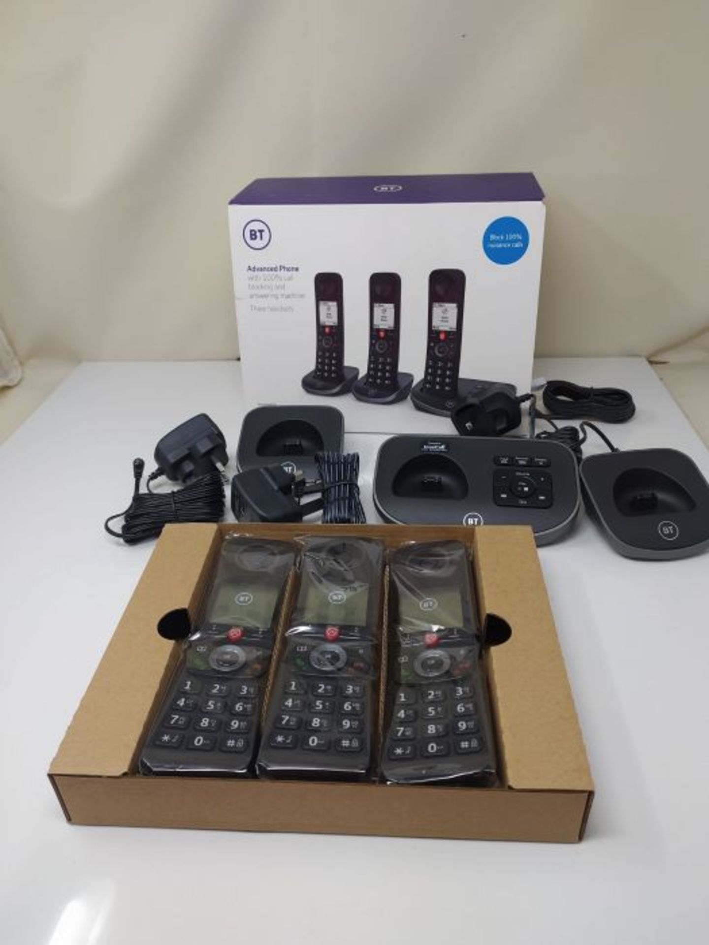 RRP £80.00 BT Advanced Cordless Home Phone, Nuisance Call Blocking and Answering Machine, Trio Ha - Image 2 of 2