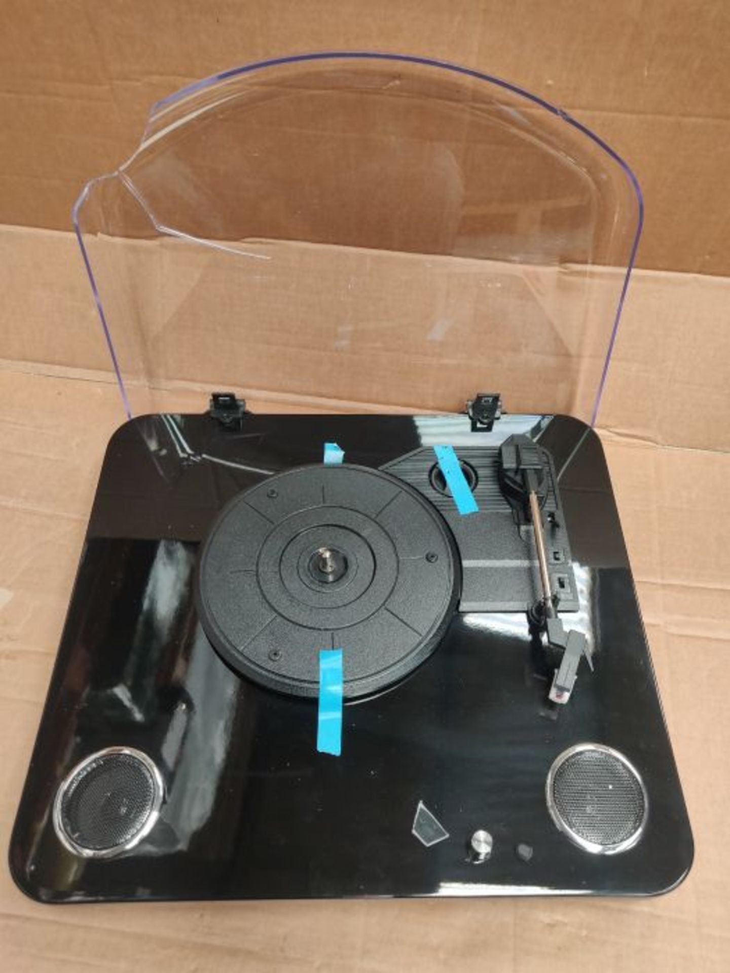 RRP £58.00 [INCOMPLETE] [CRACKED] Denver VPL-200 Vinyl Record Player Turntable - Built In Stereo - Image 2 of 2