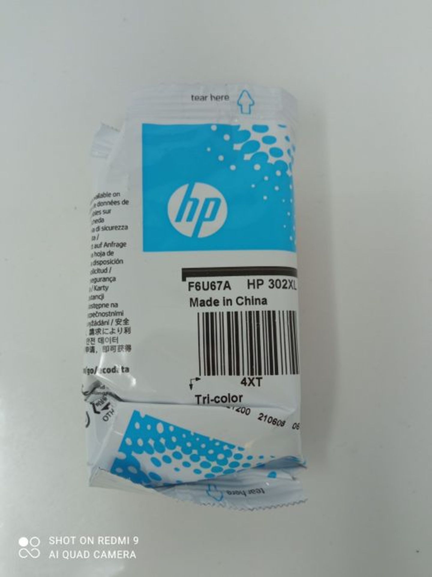 HP F6U67AE 302XL High Yield Original Ink Cartridge, Tri-color, Single Pack - Image 3 of 3